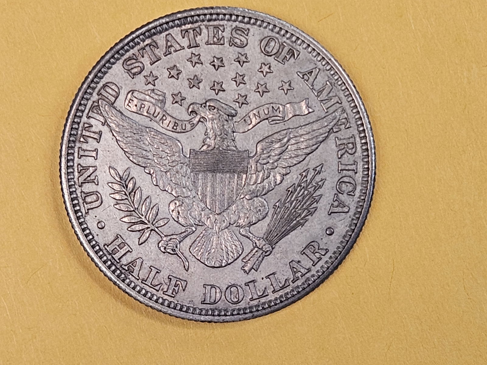 Semi-Key 1892 Barber Half Dollar in About Uncirculated plus - 7