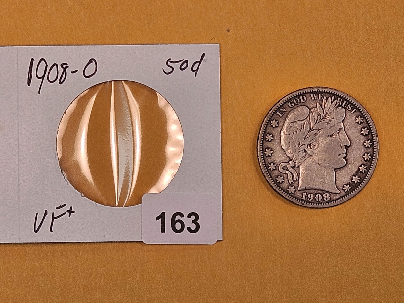 1908-O Barber Half Dollar in Very Fine plus - 2