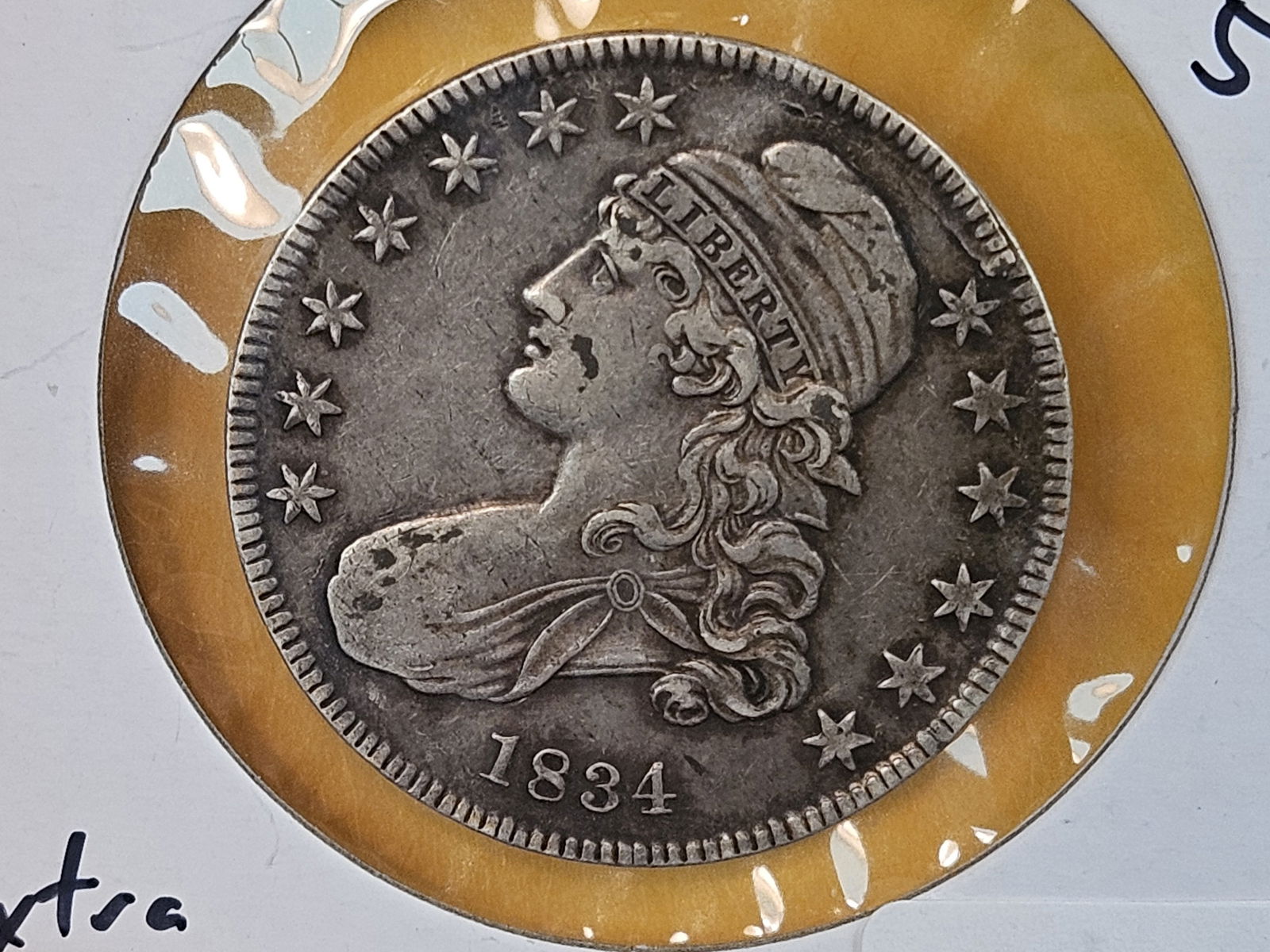 1834 Capped Bust Half Dollar in Extra Fine plus (1 of 5)