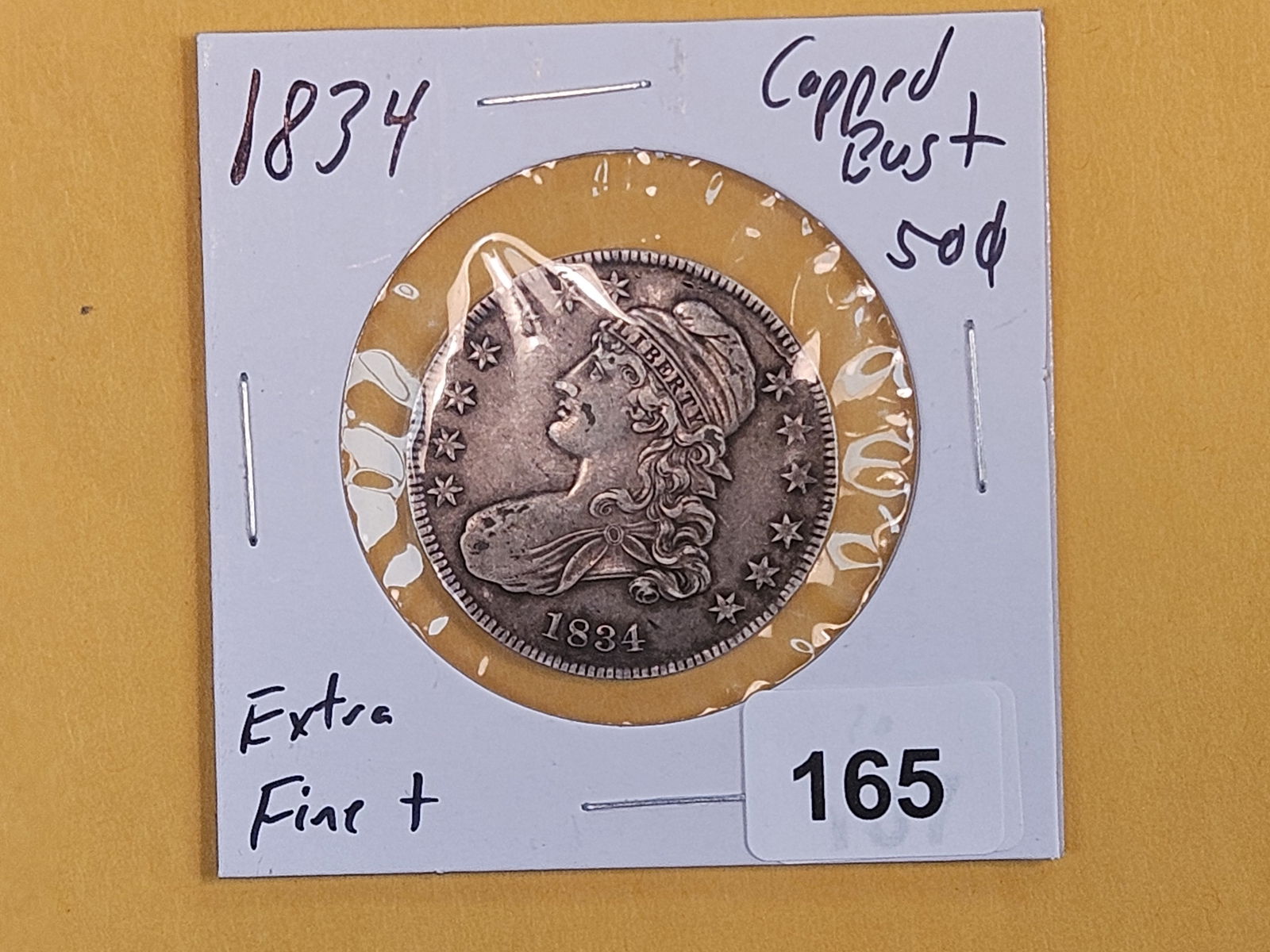 1834 Capped Bust Half Dollar in Extra Fine plus - 2