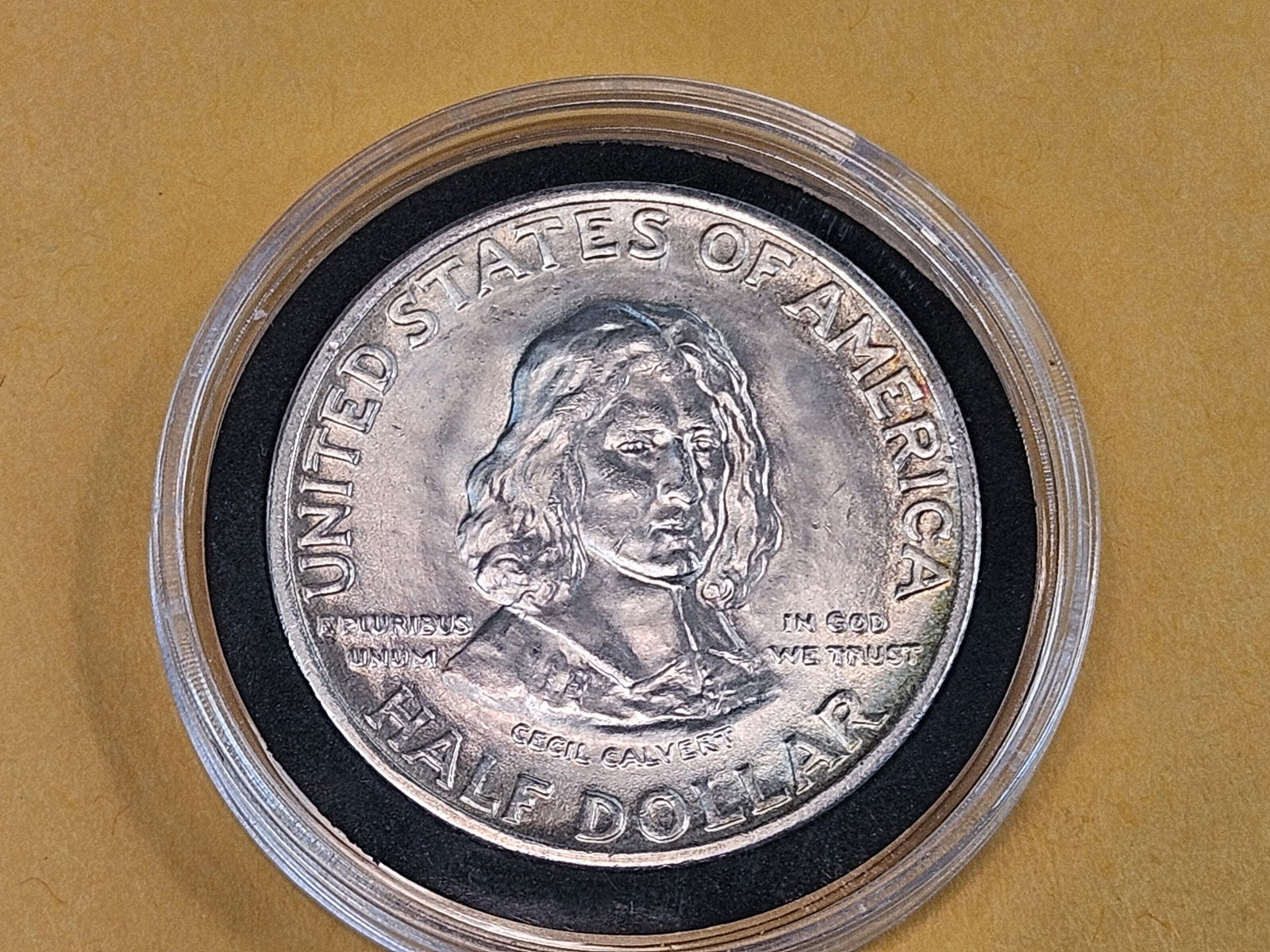 GEM Brilliant Uncirculated 1934 Maryland Commemorative silver half Dollar - 3