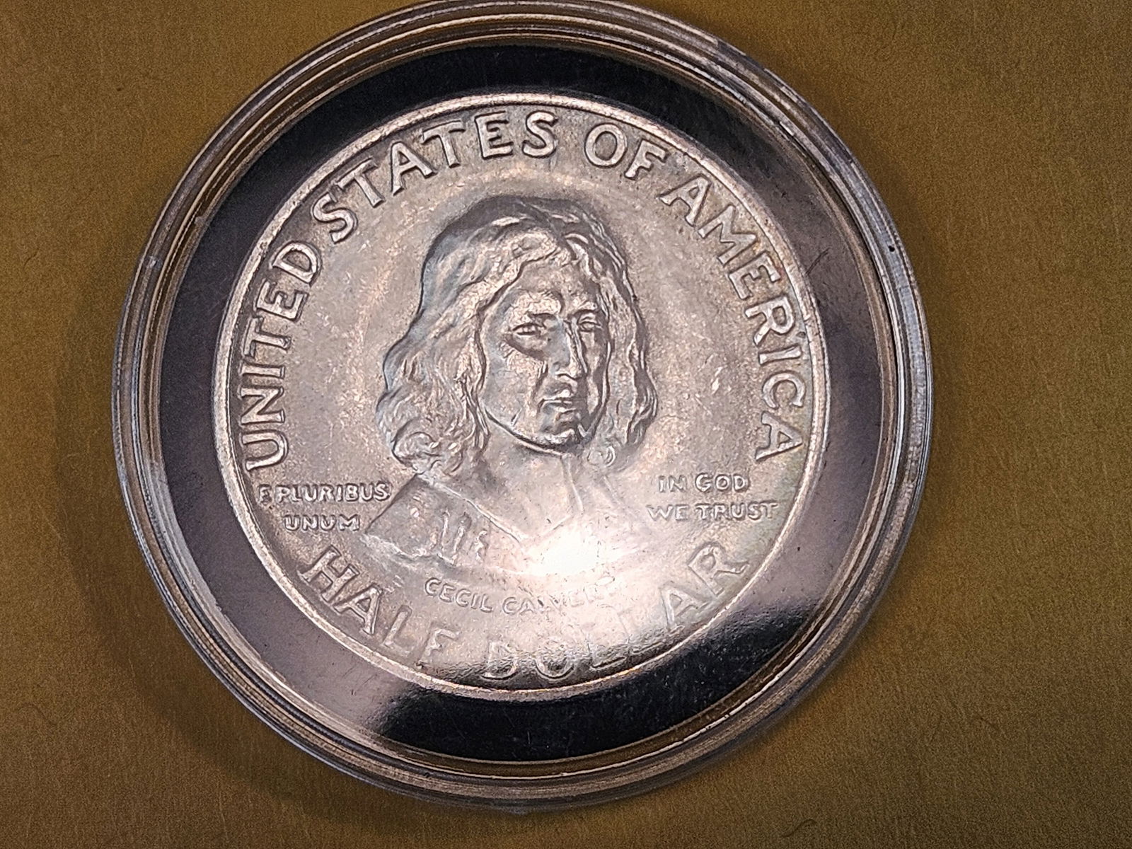 GEM Brilliant Uncirculated 1934 Maryland Commemorative silver half Dollar - 4