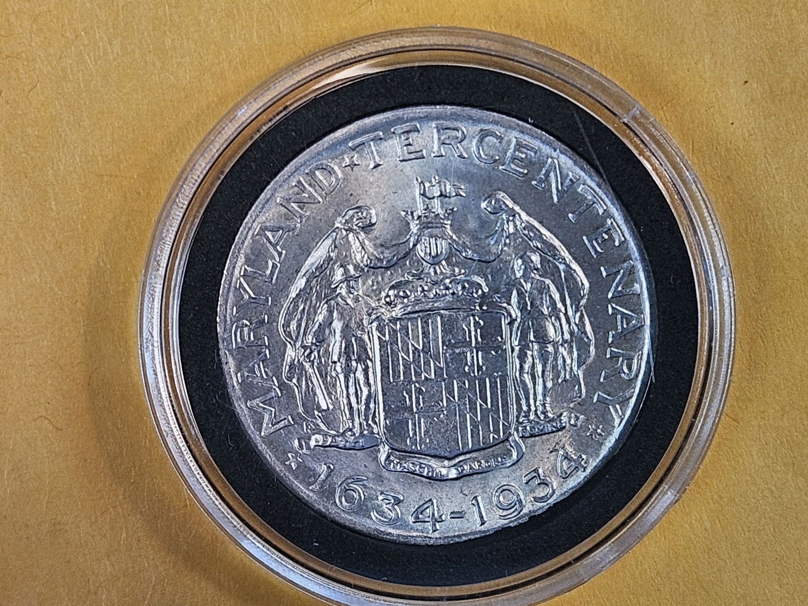 GEM Brilliant Uncirculated 1934 Maryland Commemorative silver half Dollar - 8