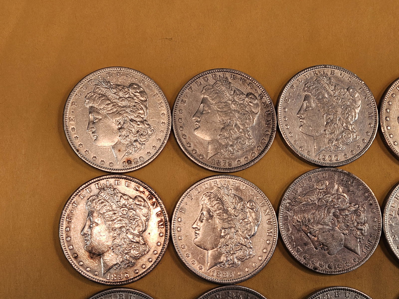 ** FULL ROLL ** Twenty Bright Morgan silver Dollars - 2
