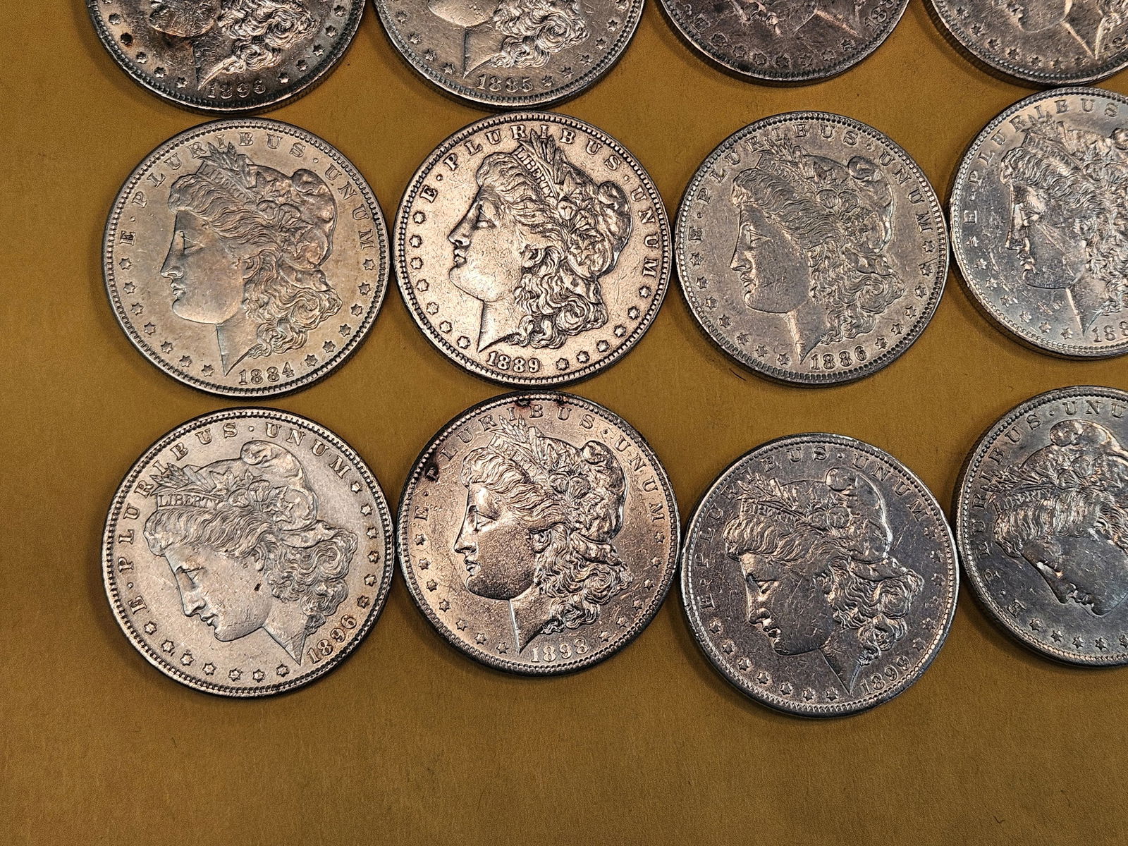 ** FULL ROLL ** Twenty Bright Morgan silver Dollars - 5