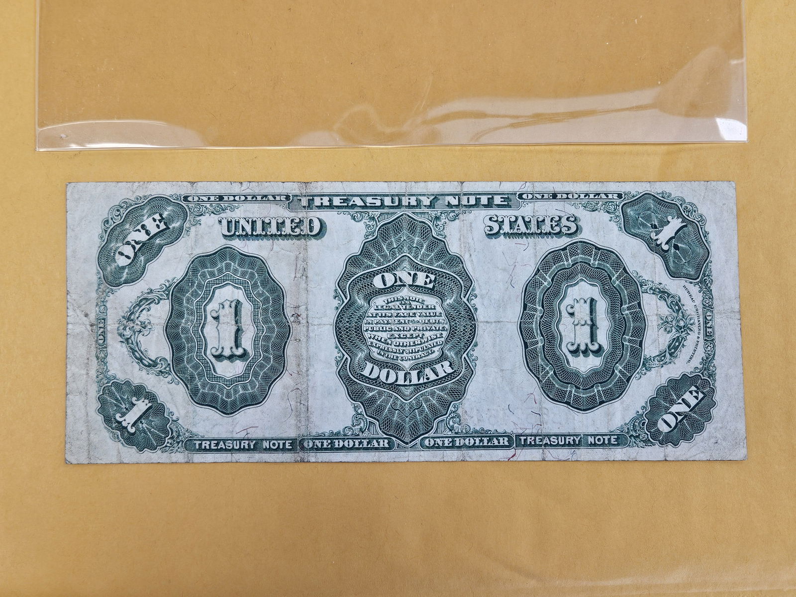 Series of 1891 Large Size One Dollar Treasury Note - 3