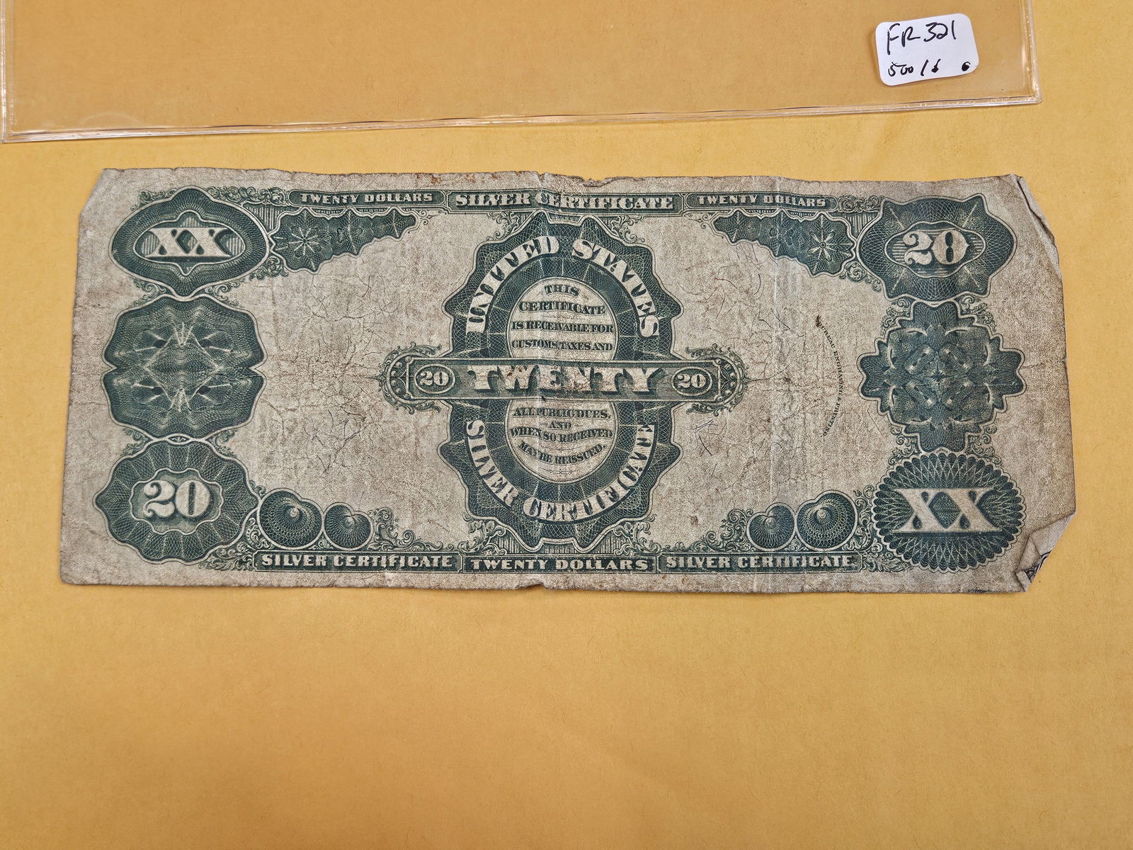 ** SCARCE ** Series of 1891 Twenty Dollar Large Size silver certificate - 4