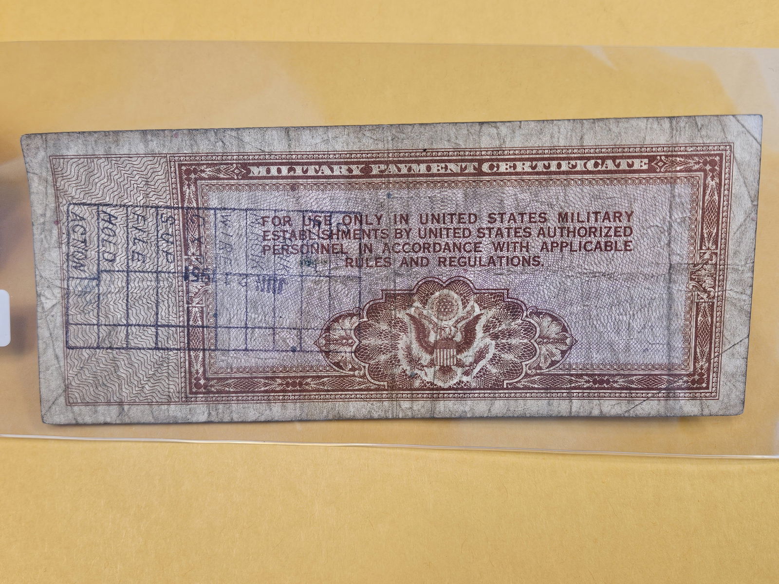 Better Ten Dollar Military Payment Certificate - 2