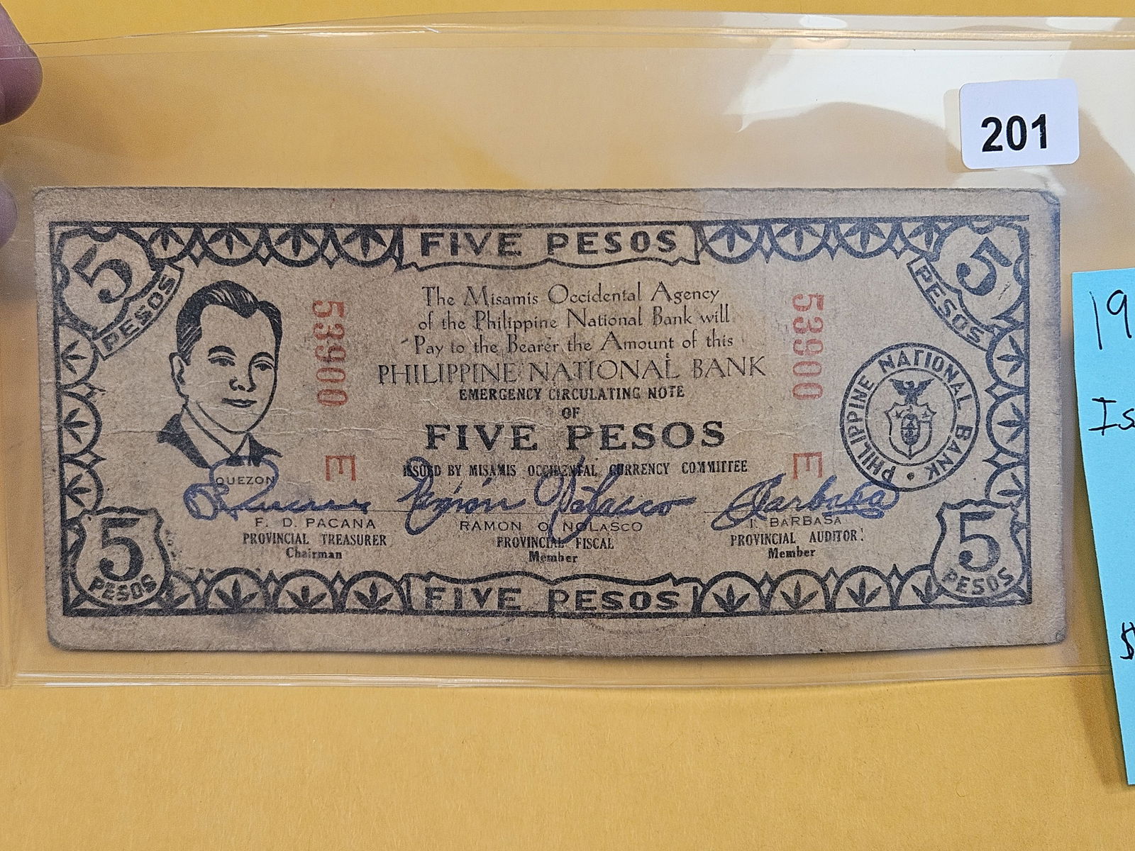 Better 1942 Philippines 5 pesos note - 2
