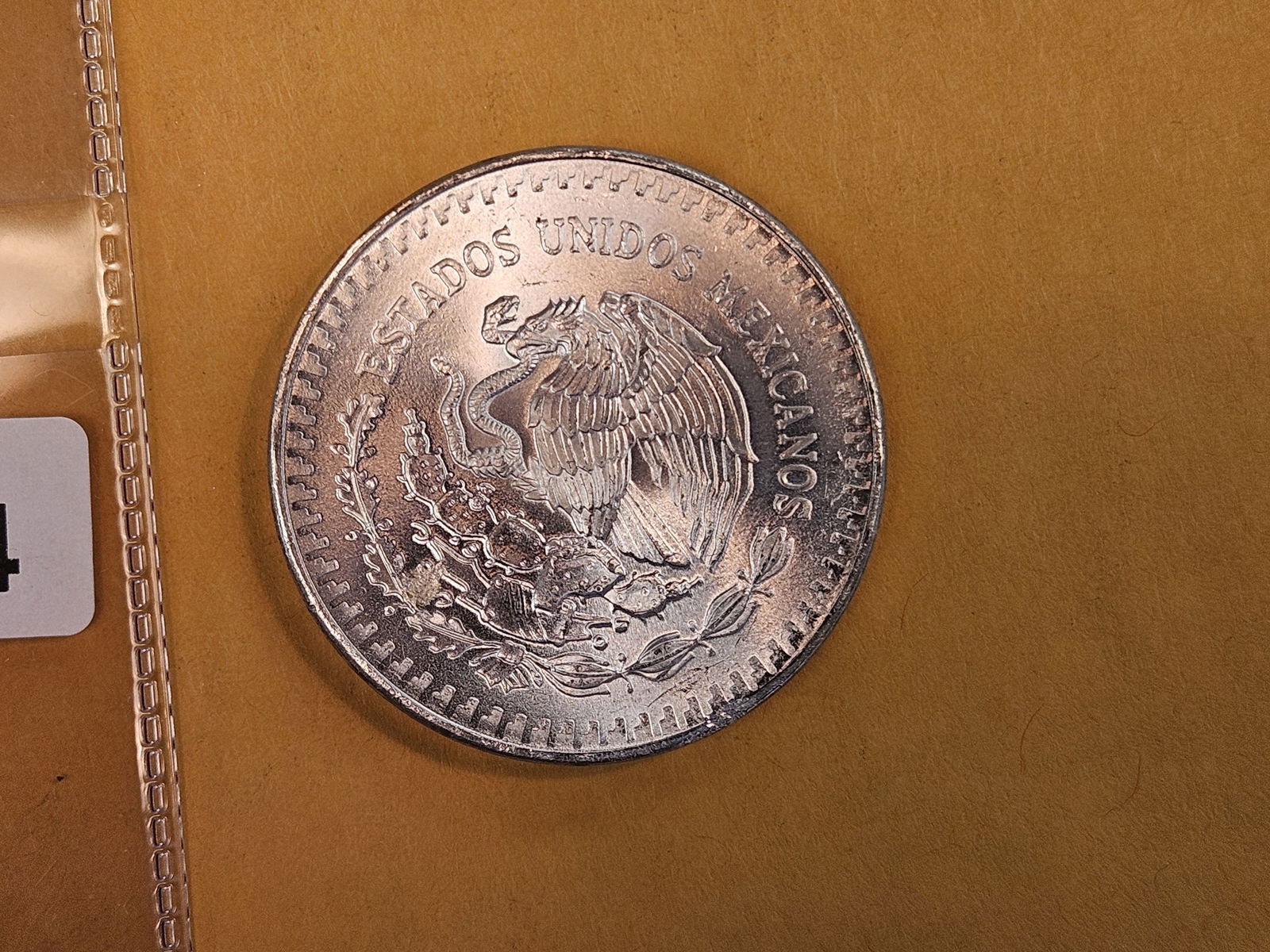 GEM Brilliant Uncirculated 1983 Mexico silver Onza - 3