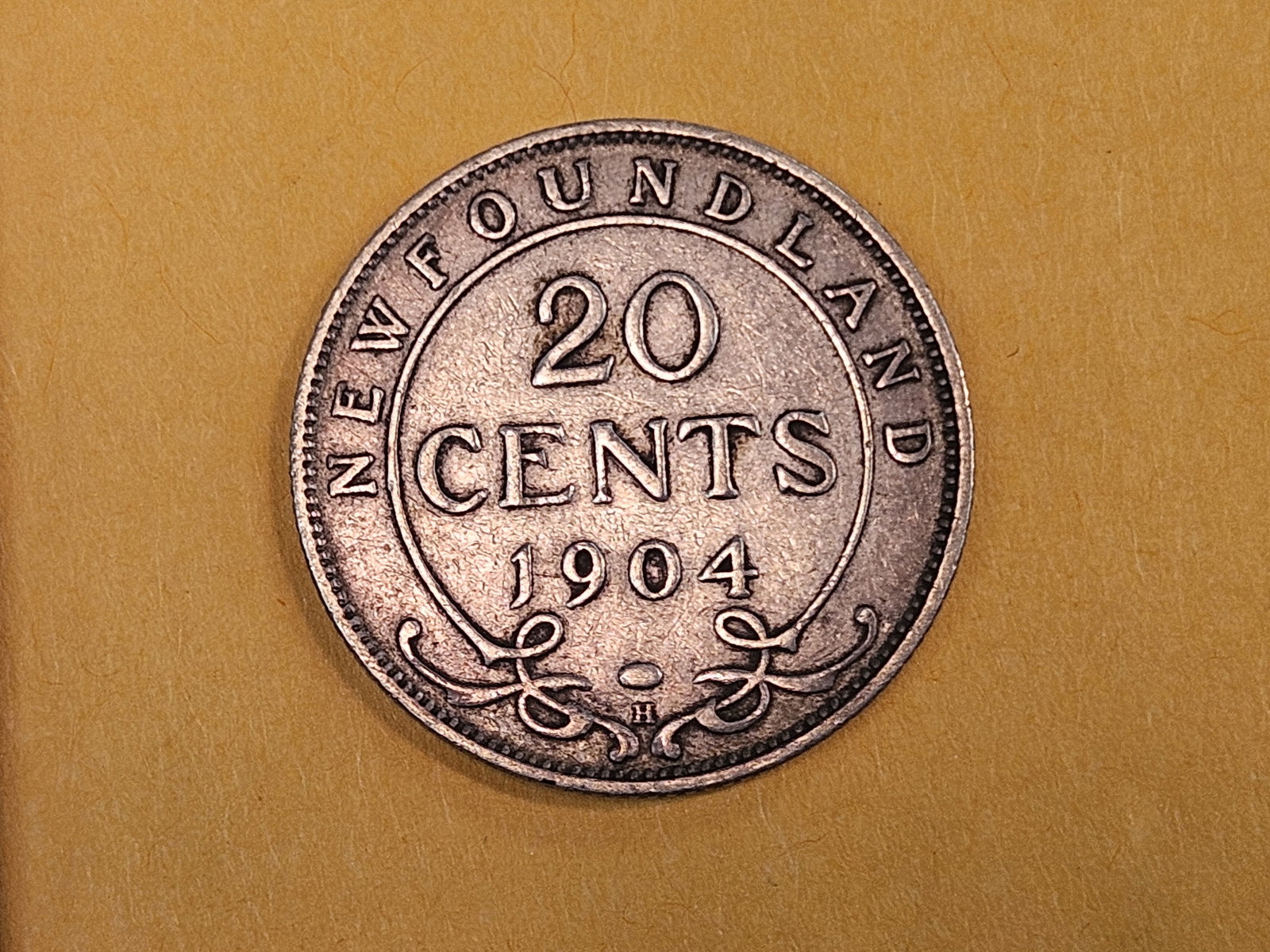 1904-H Newfoundland silver 20 cents (1 of 3)