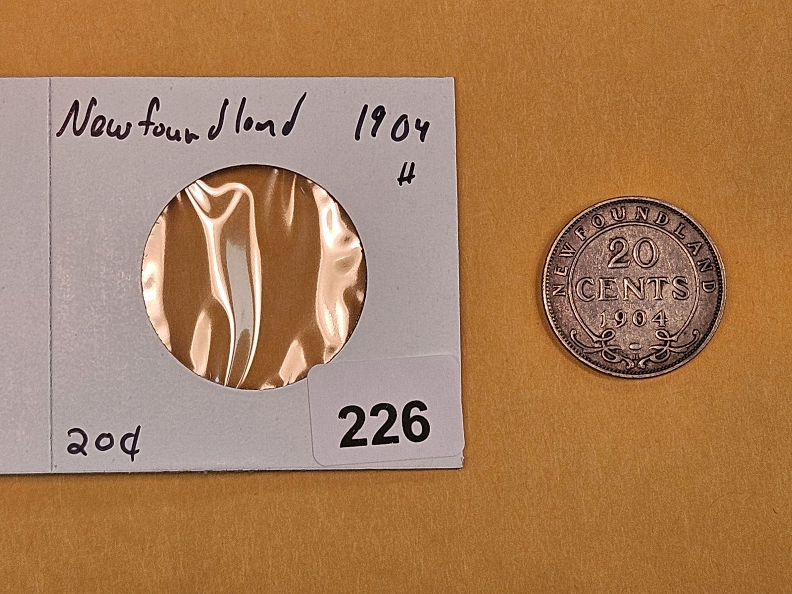 1904-H Newfoundland silver 20 cents - 2