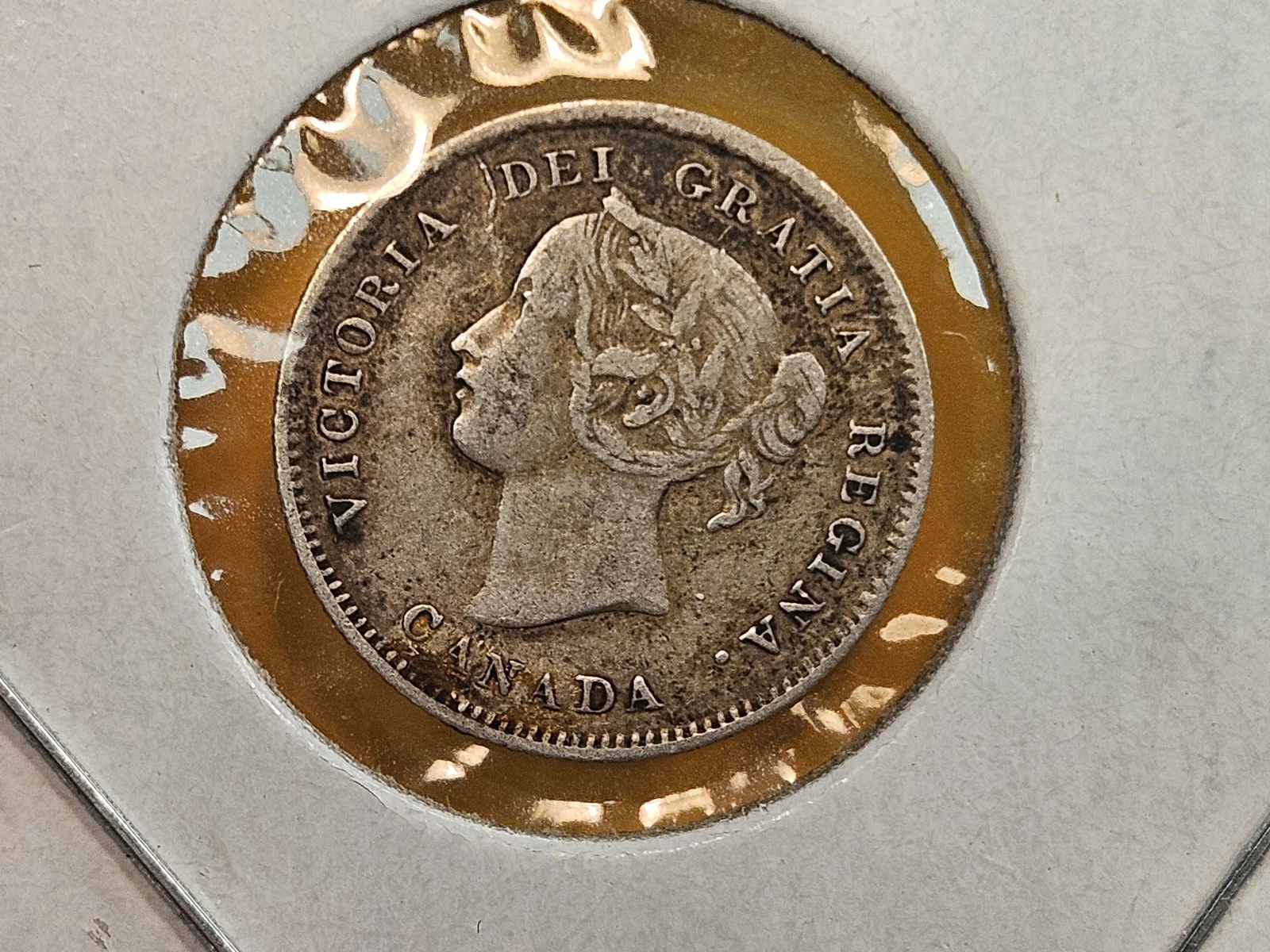 Two better grade 1870 Canada silver 5 cents - 2