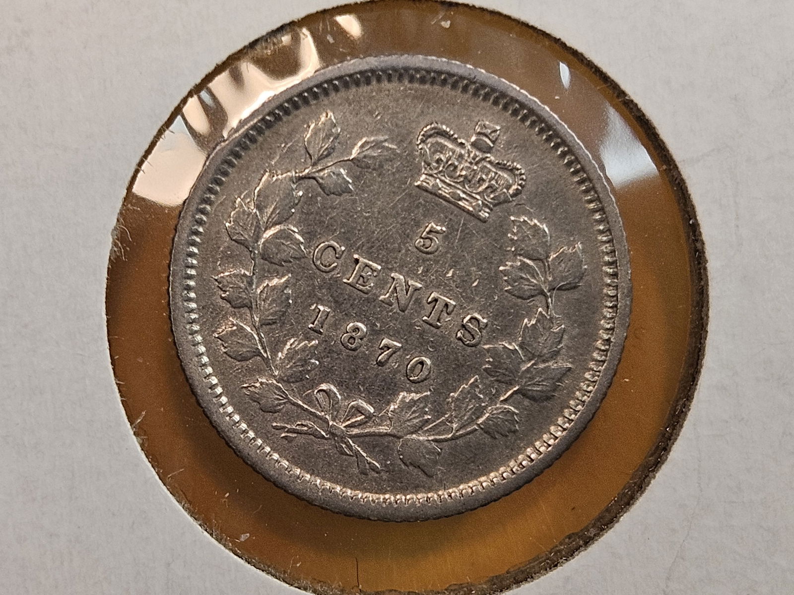 Two better grade 1870 Canada silver 5 cents - 5