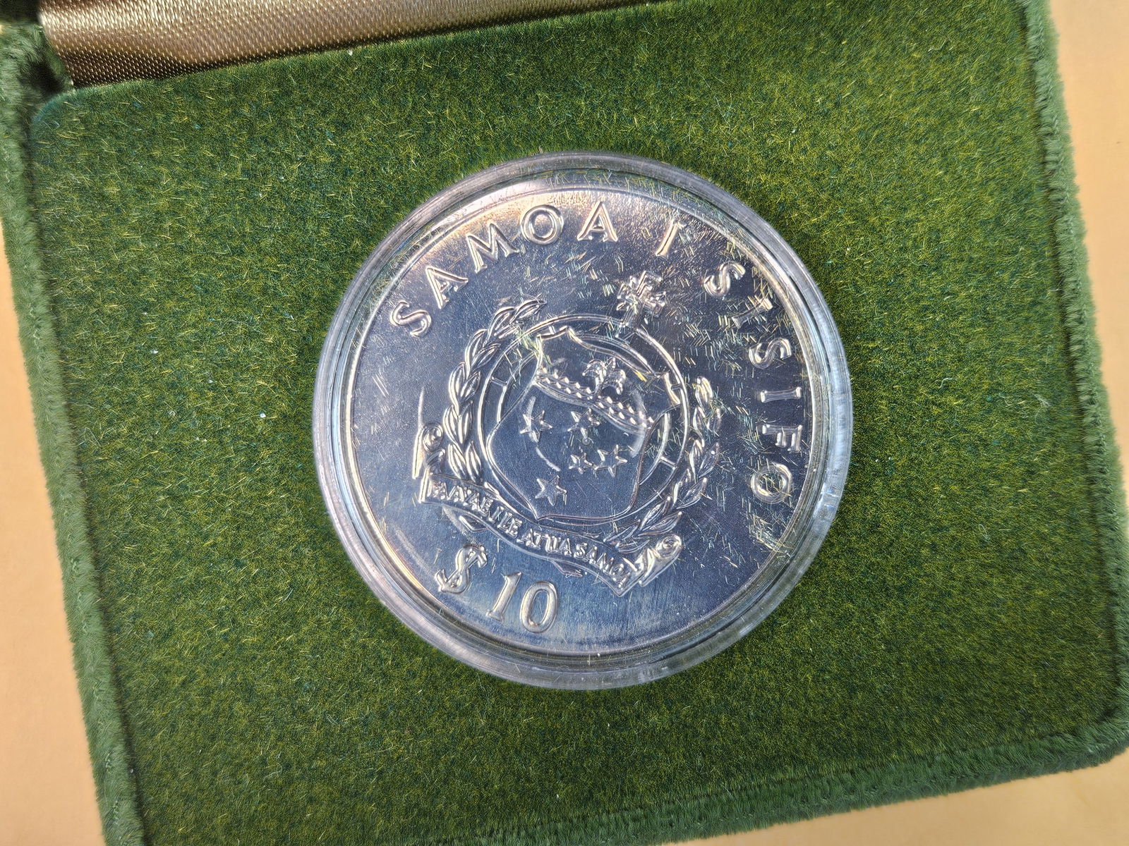 1980 Ten Dollar Tala Silver Coin from Samoa - 4