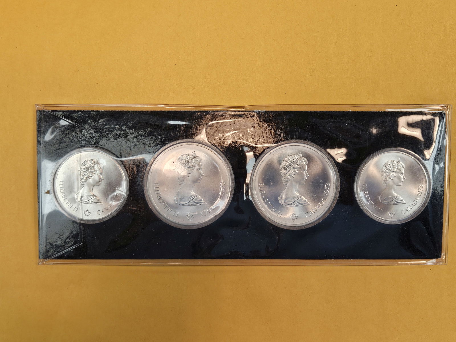 Canada 4-LARGE Coin Silver GEM BU Olympic Set - 4