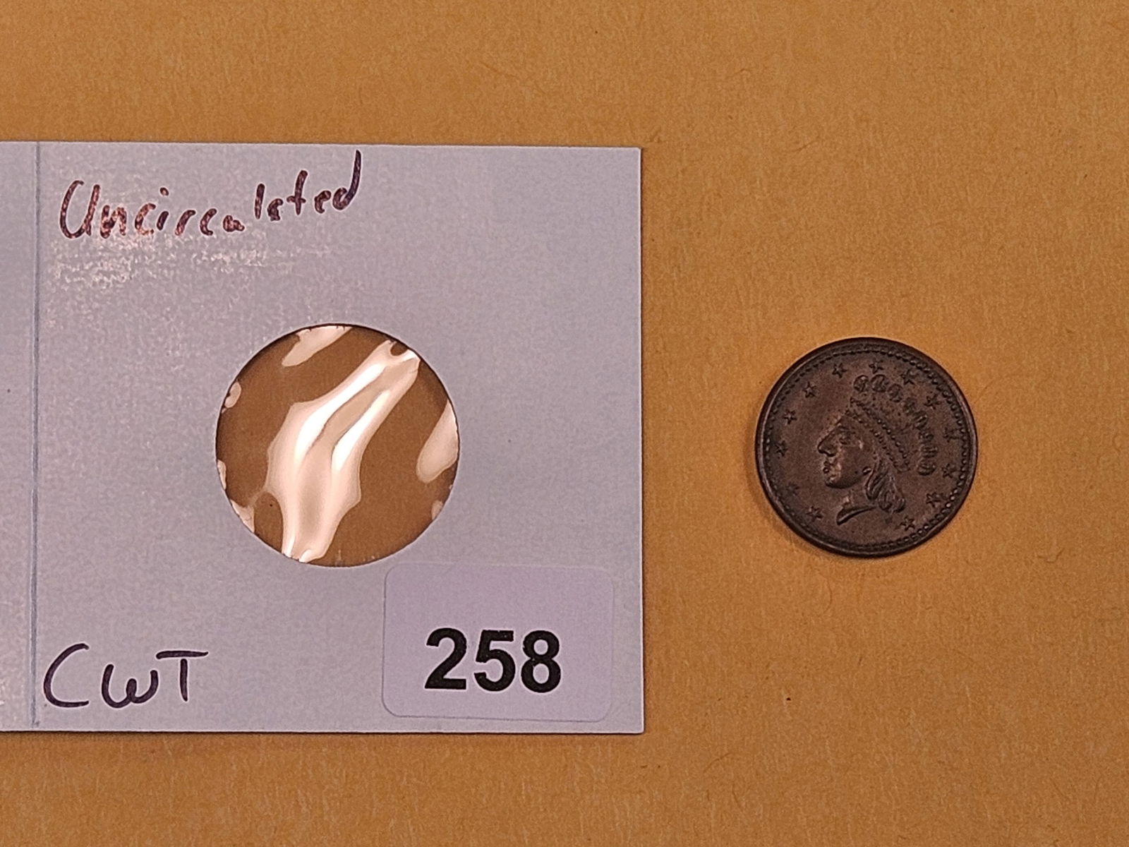 Choice Uncirculated, Undated, Civil War Token - 2