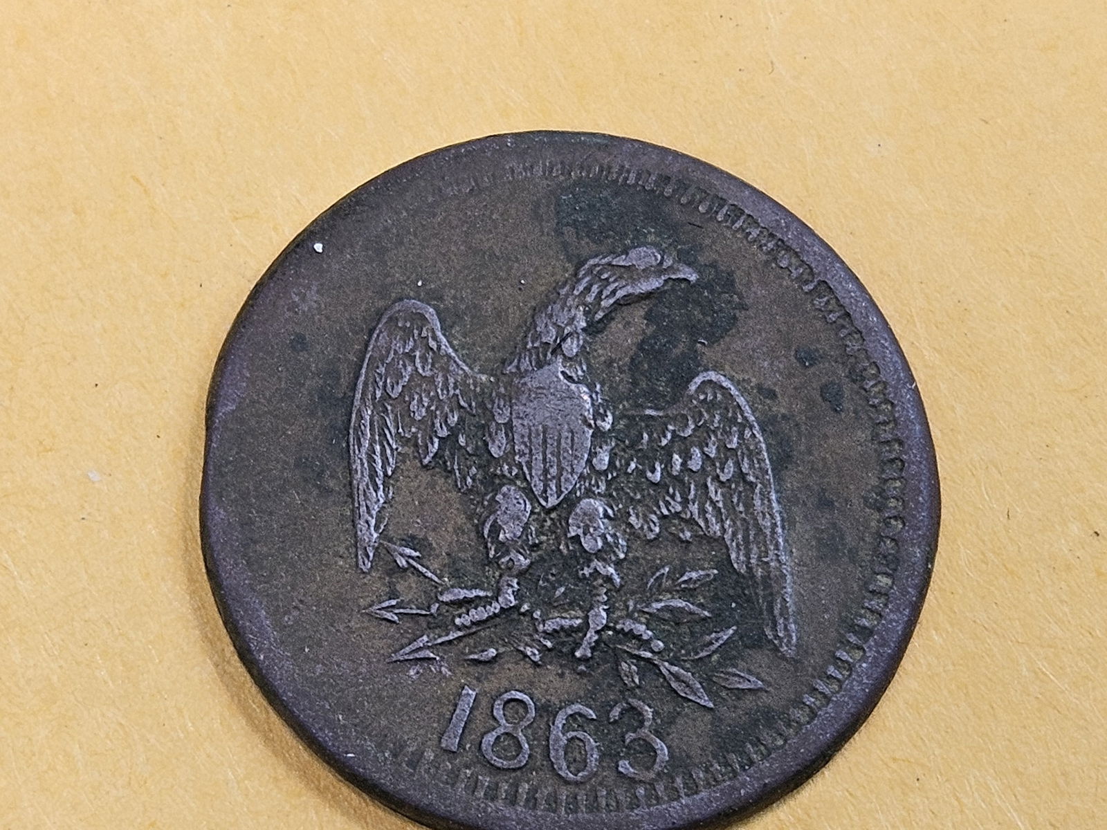 1863 Civil War Token Merchant's Store card - 5