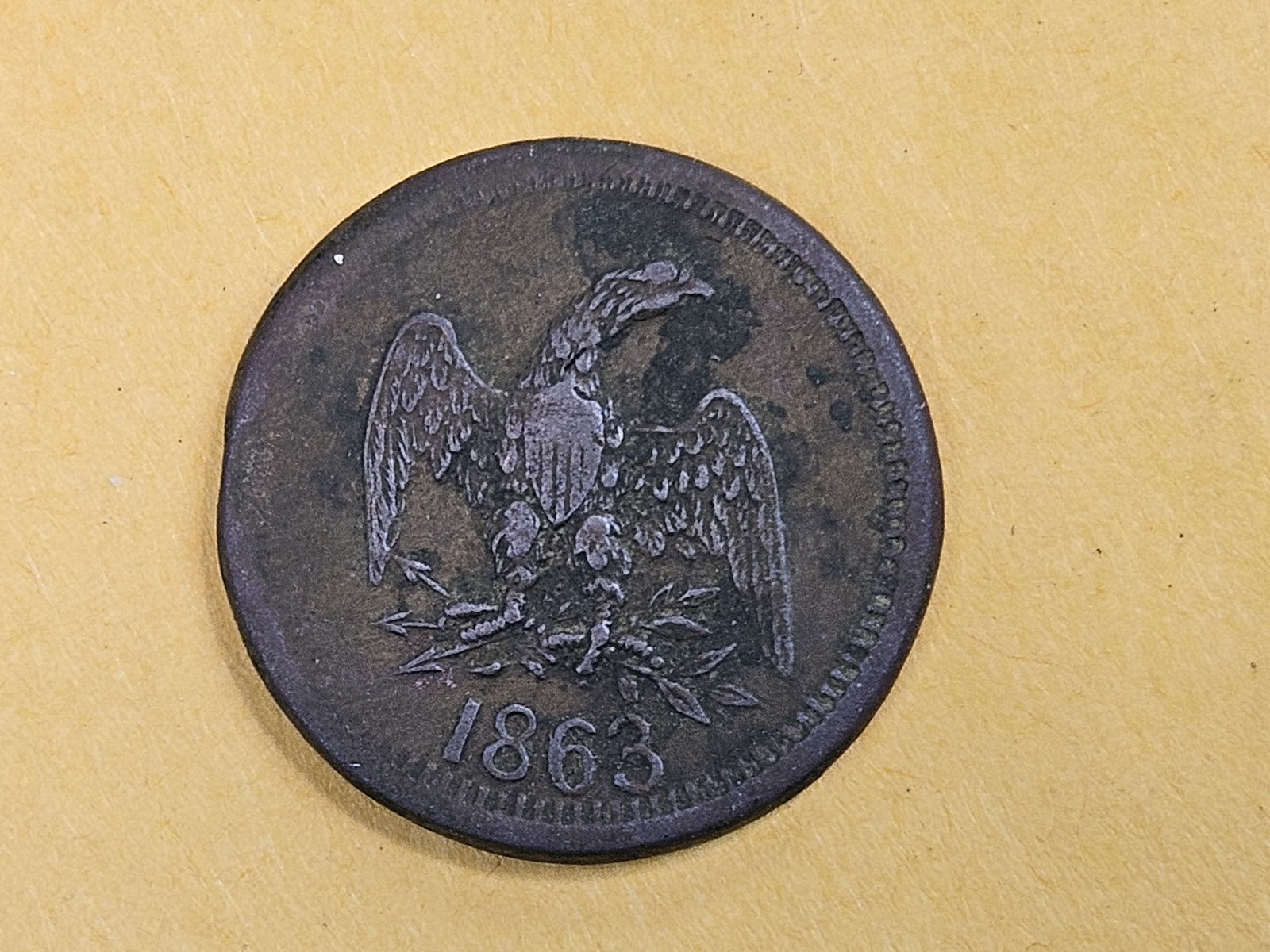1863 Civil War Token Merchant's Store card - 6