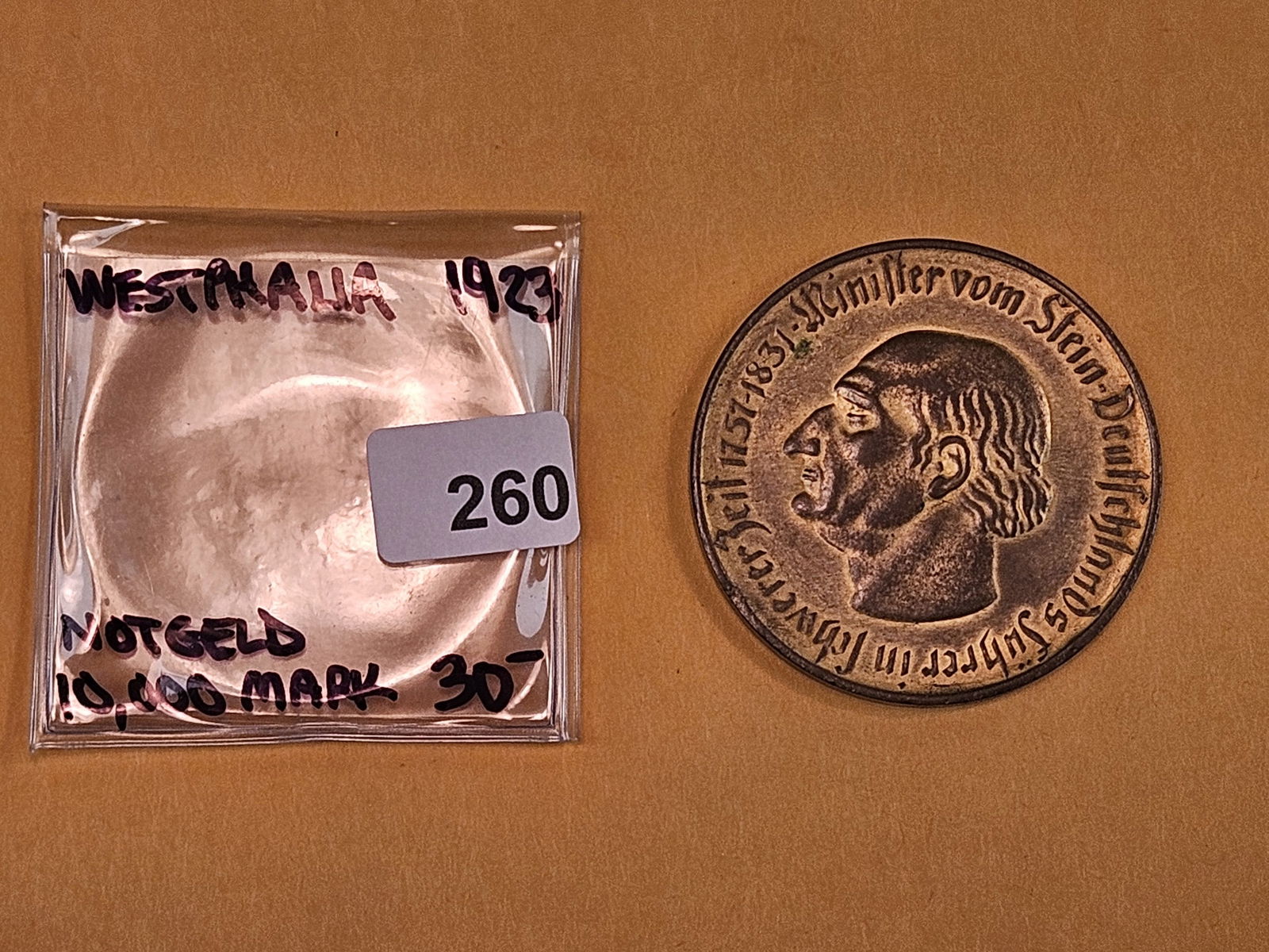 1923 Westphalia 10,000 Mark notgeld - 2