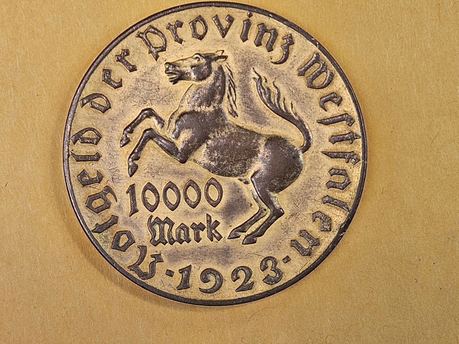 1923 Westphalia 10,000 Mark notgeld - 5