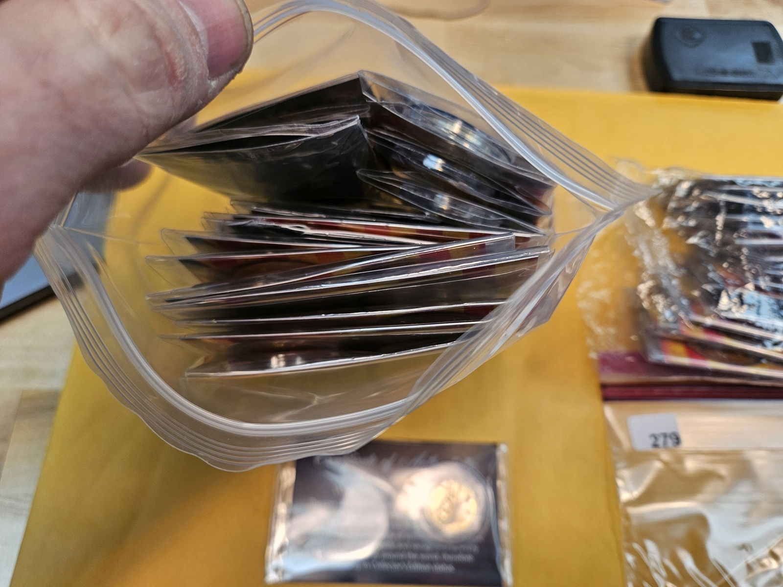 Group of about 40 Twenty-Four Karat Gold plated Steel Wheat cents - 3