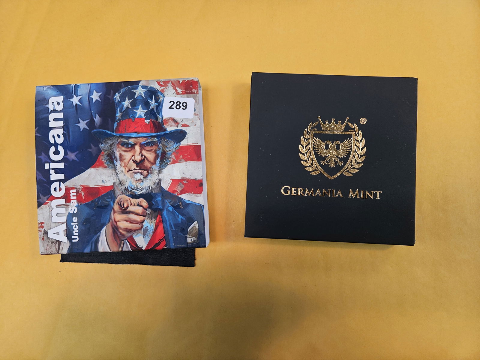 TWO Troy ounce .999 fine silver colorized Art bar: Americana! Germania Mint