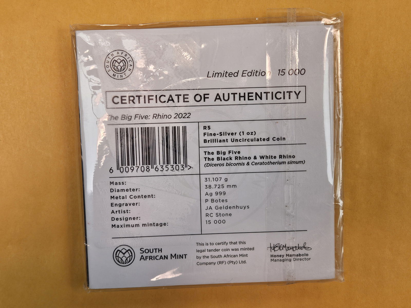 One Troy ounce .999 fine silver Proof art round - 3