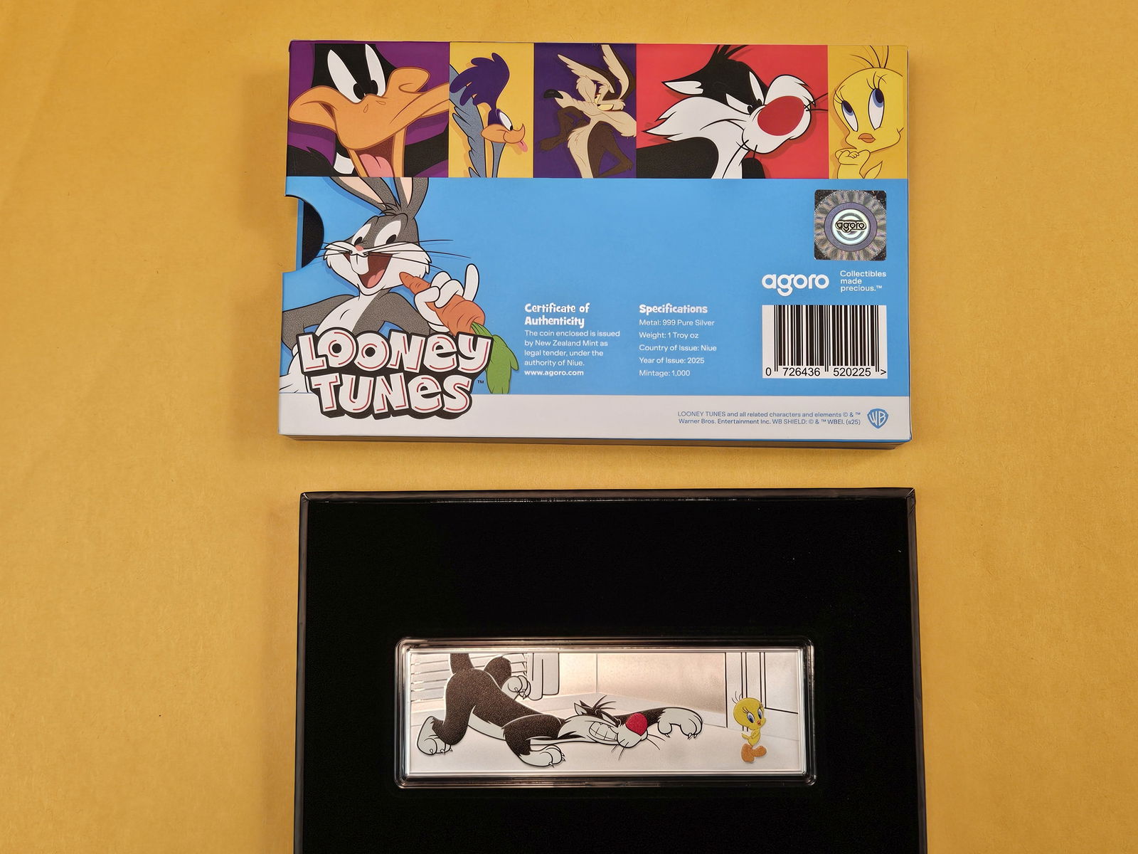 One Troy ounce .999 fine silver Proof art Bar - 2