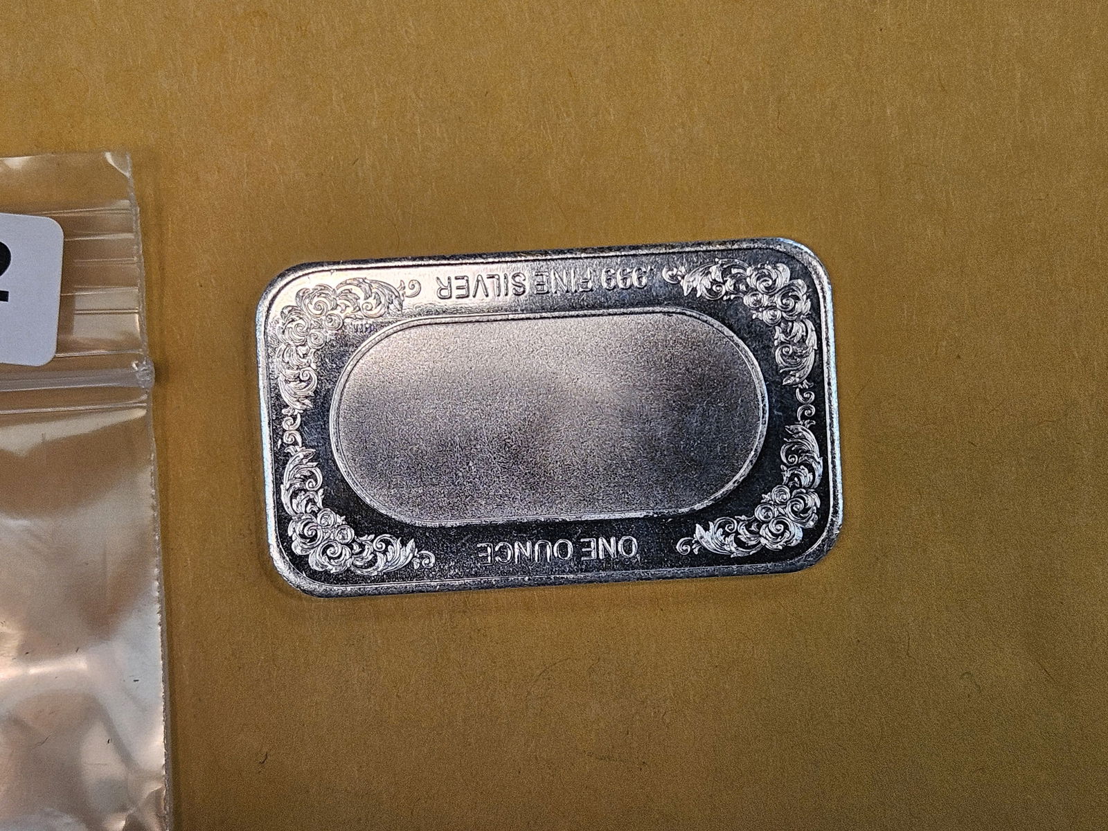 One Troy ounce .999 fine silver Proof art Bar - 2