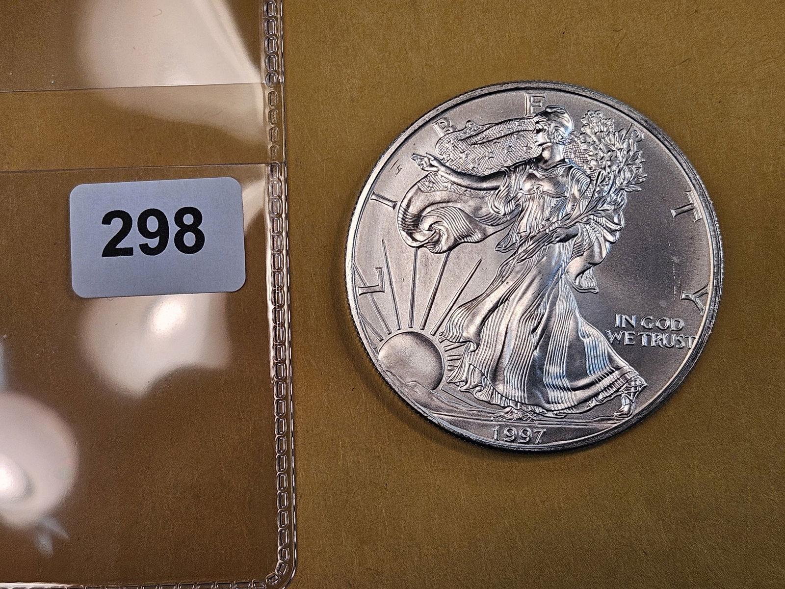 GEM Brilliant Uncirculated 1997 American Silver Eagle (1 of 2)