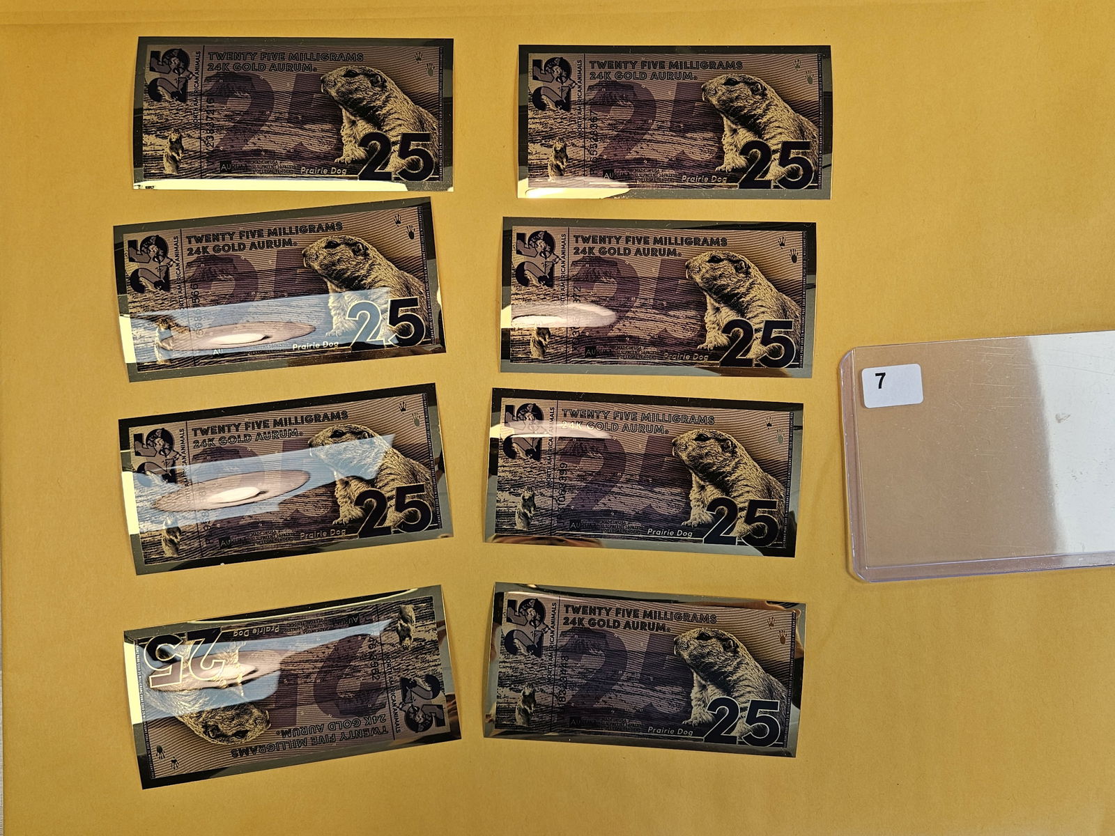 GOLD! Eight 24k Gold aurum (1 of 2)