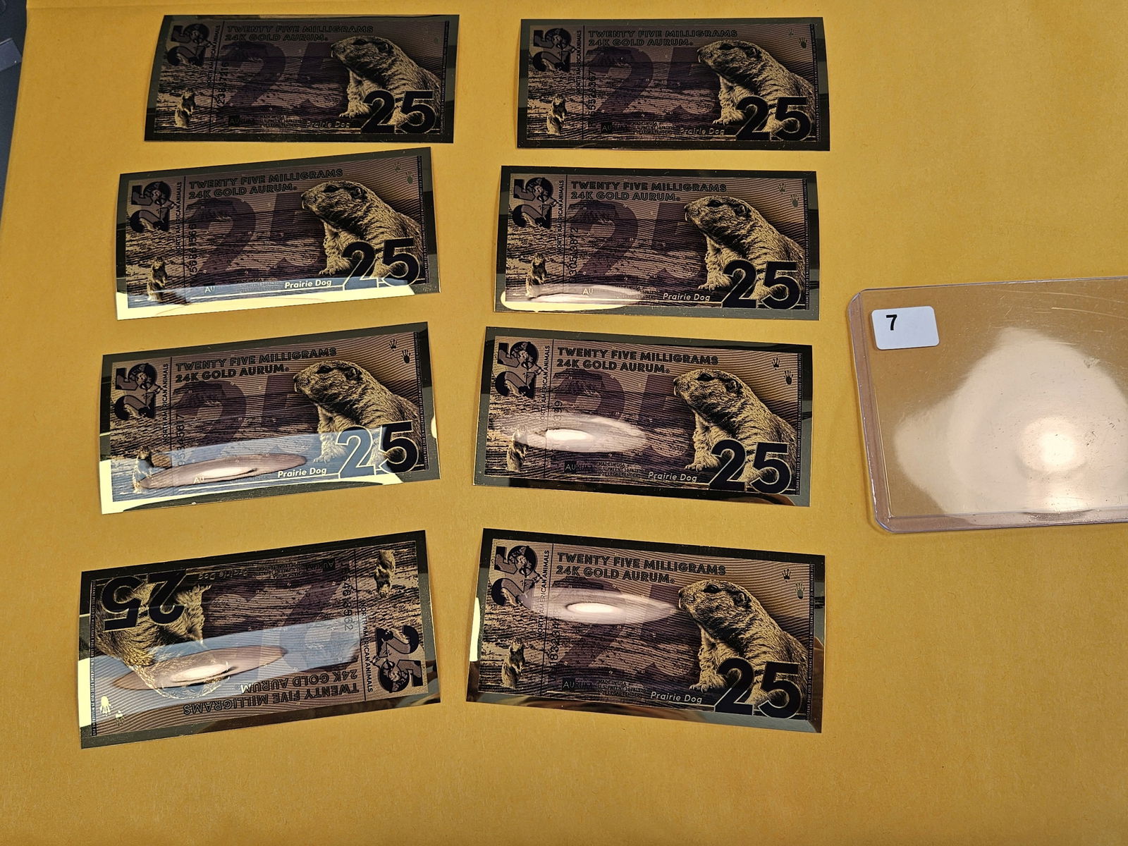 GOLD! Eight 24k Gold aurum - 2