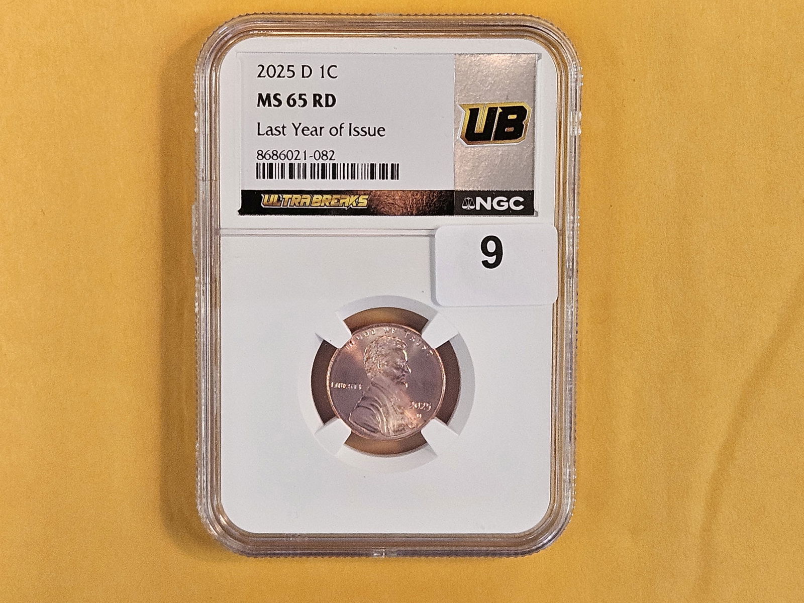 KEY?! NGC 2025-D Lincoln Cent in Mint State 65 RED - 2