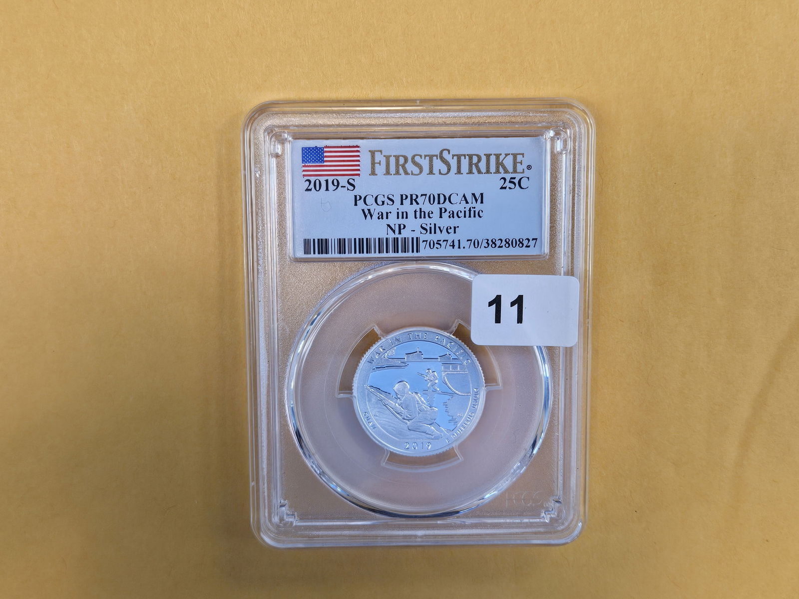 PERFECT! PCGS 2019-S Washington Silver Quarter in Proof 70 Deep Cameo - 2