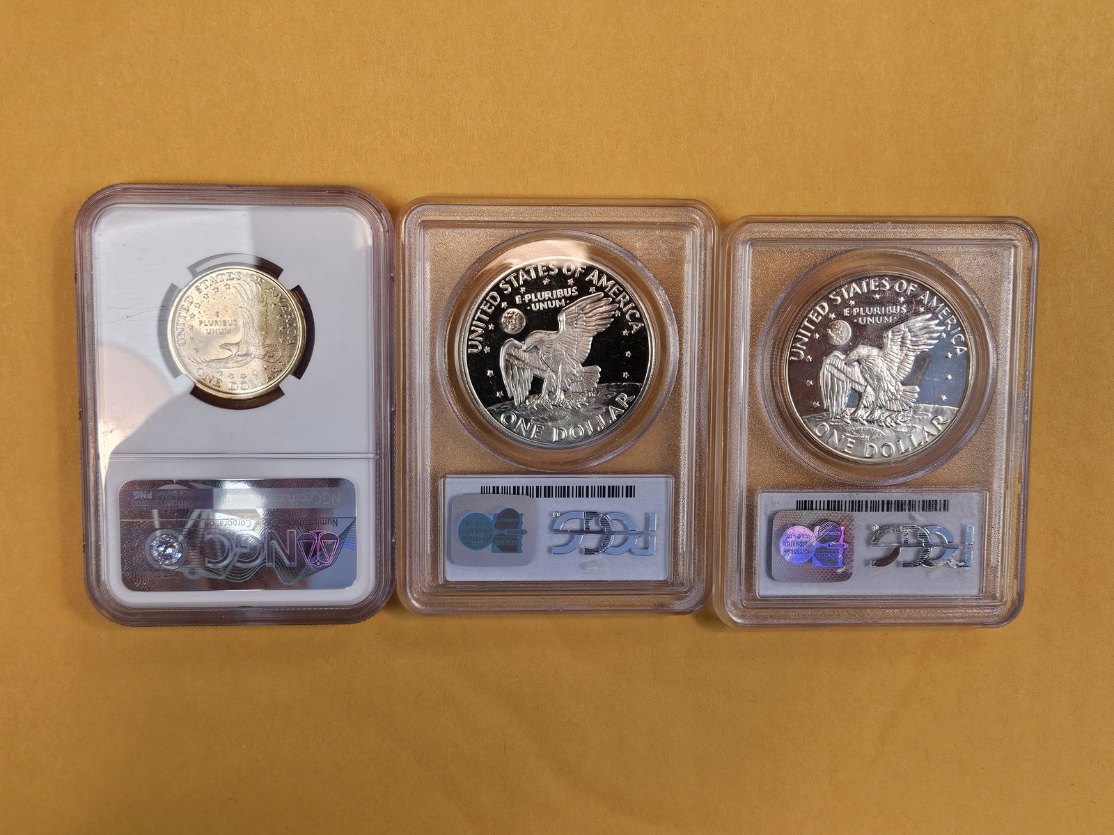 Three NGC and PCGS-graded Dollars - 3