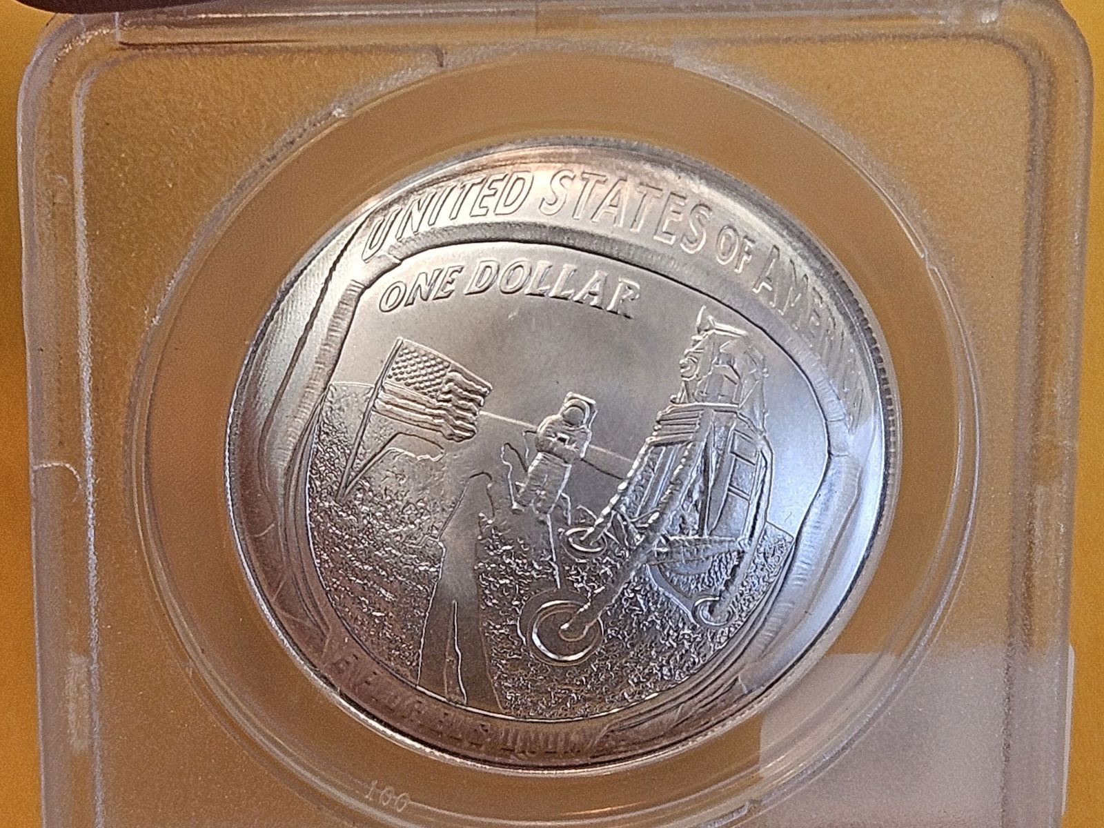 PERFECT! ANACS 2019-P APOLLO II Commemorative Silver Dollar in Mint State 70 - 4