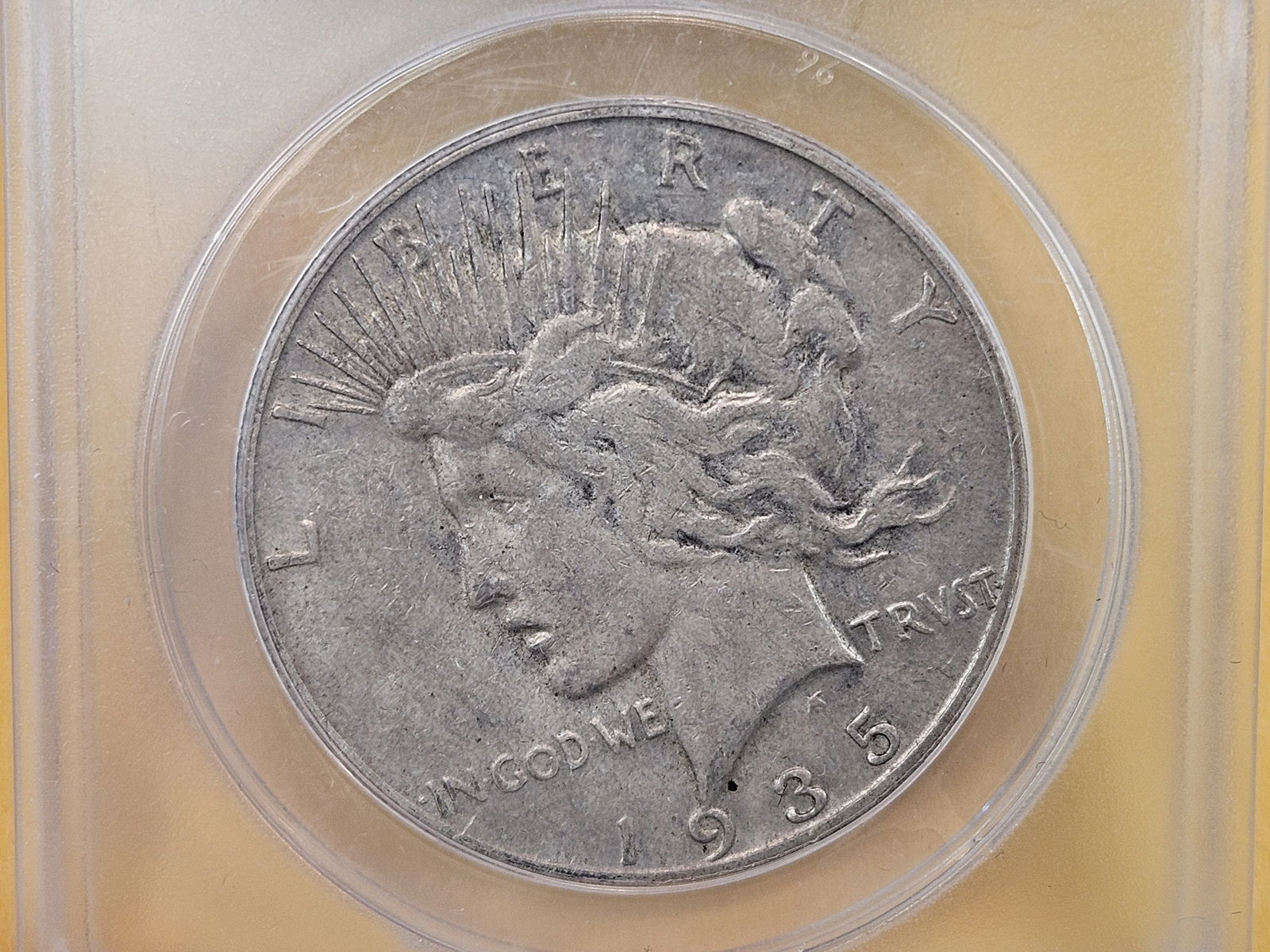 Better Date ANACS 1935-S Peace Silver Dollar (1 of 3)