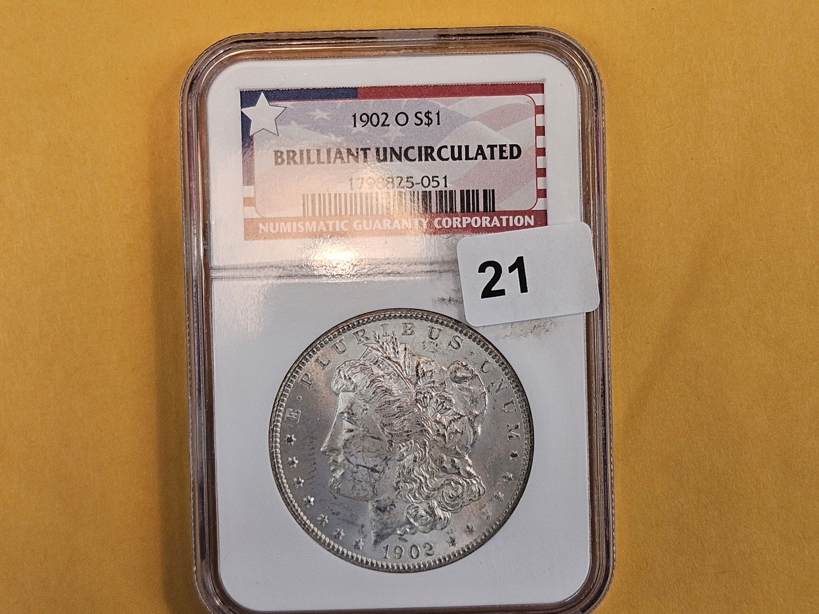 NGC 1902-O Morgan Dollar in Brilliant Uncirculated - 2