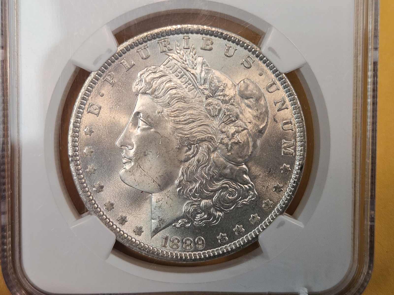 NGC 1889 Morgan Dollar in Mint State 64 (1 of 4)
