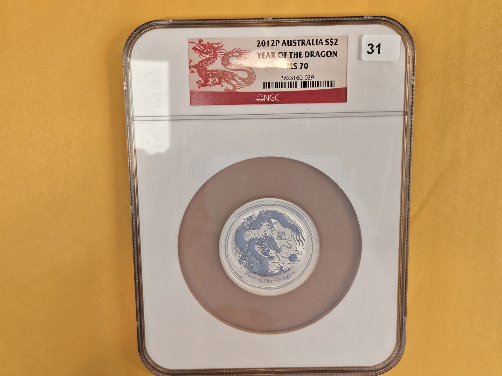 PERFECT! NGC 2012-P Australia Silver Two Dollars in Mint State 70 - 2