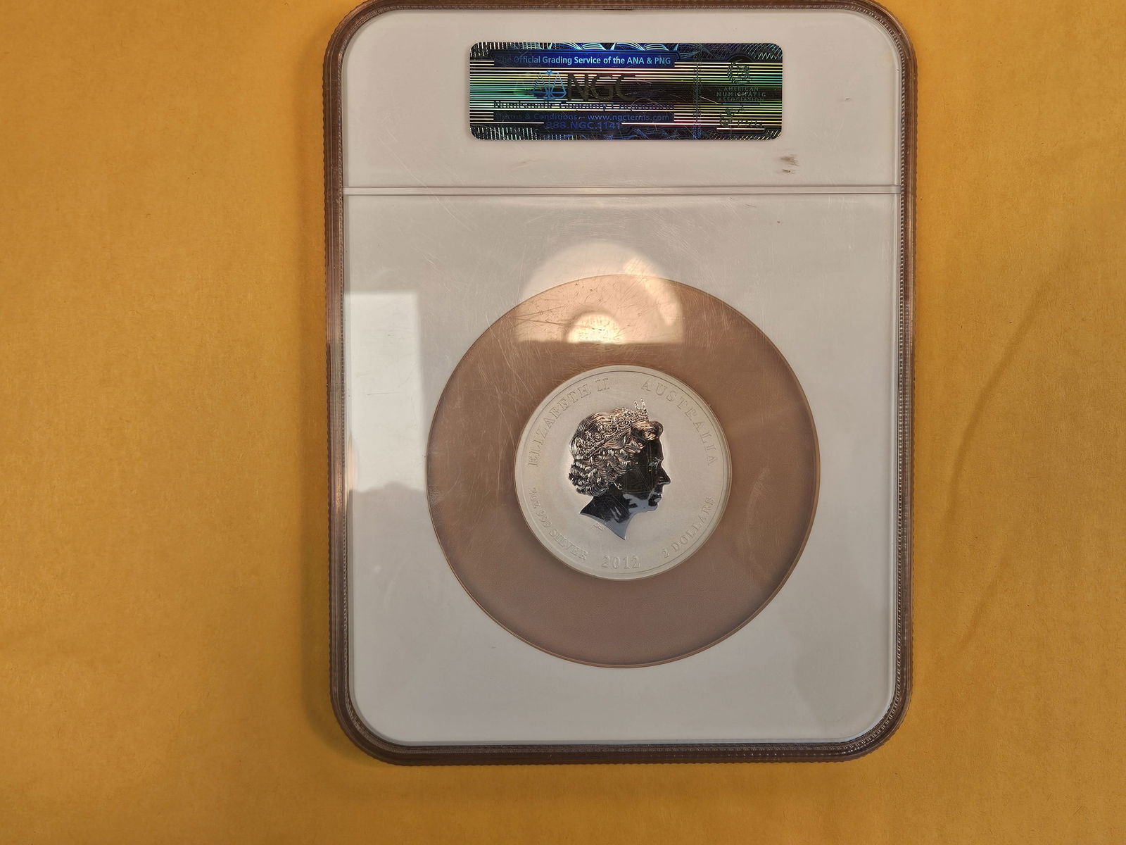 PERFECT! NGC 2012-P Australia Silver Two Dollars in Mint State 70 - 4