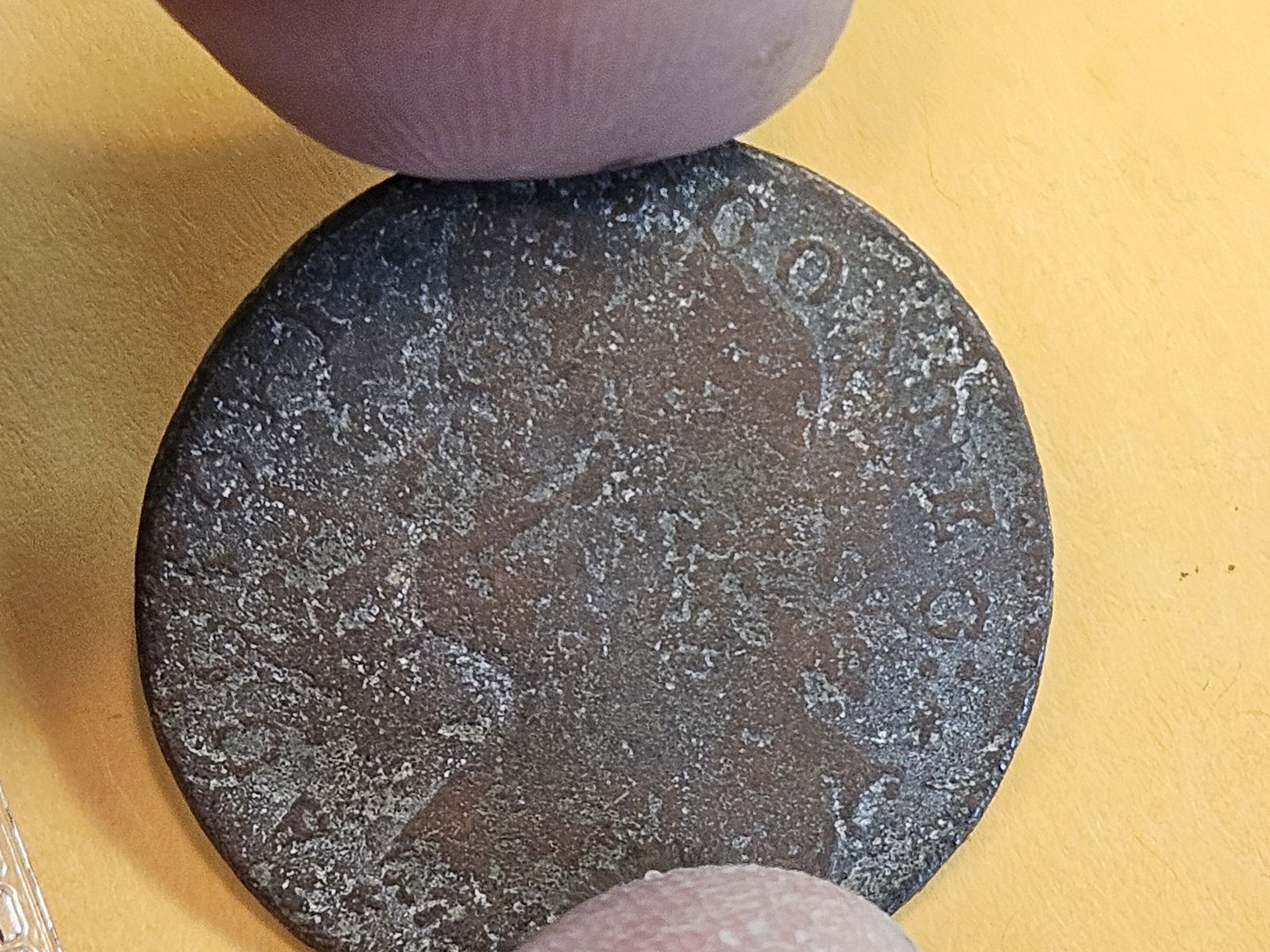 COLONIAL! 1787 Connecticut copper Half Penny - 3