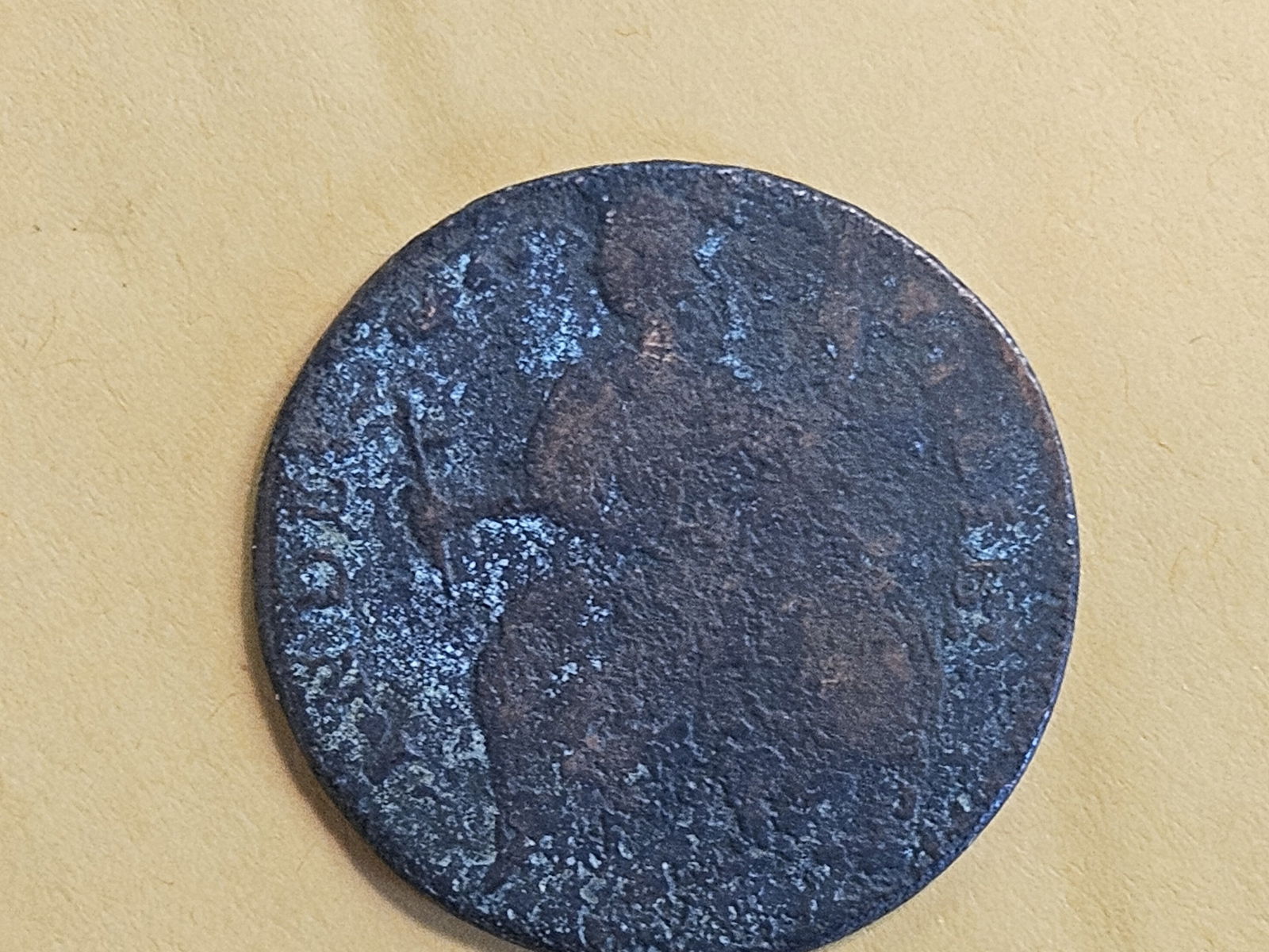 COLONIAL! 1787 Connecticut copper Half Penny - 5