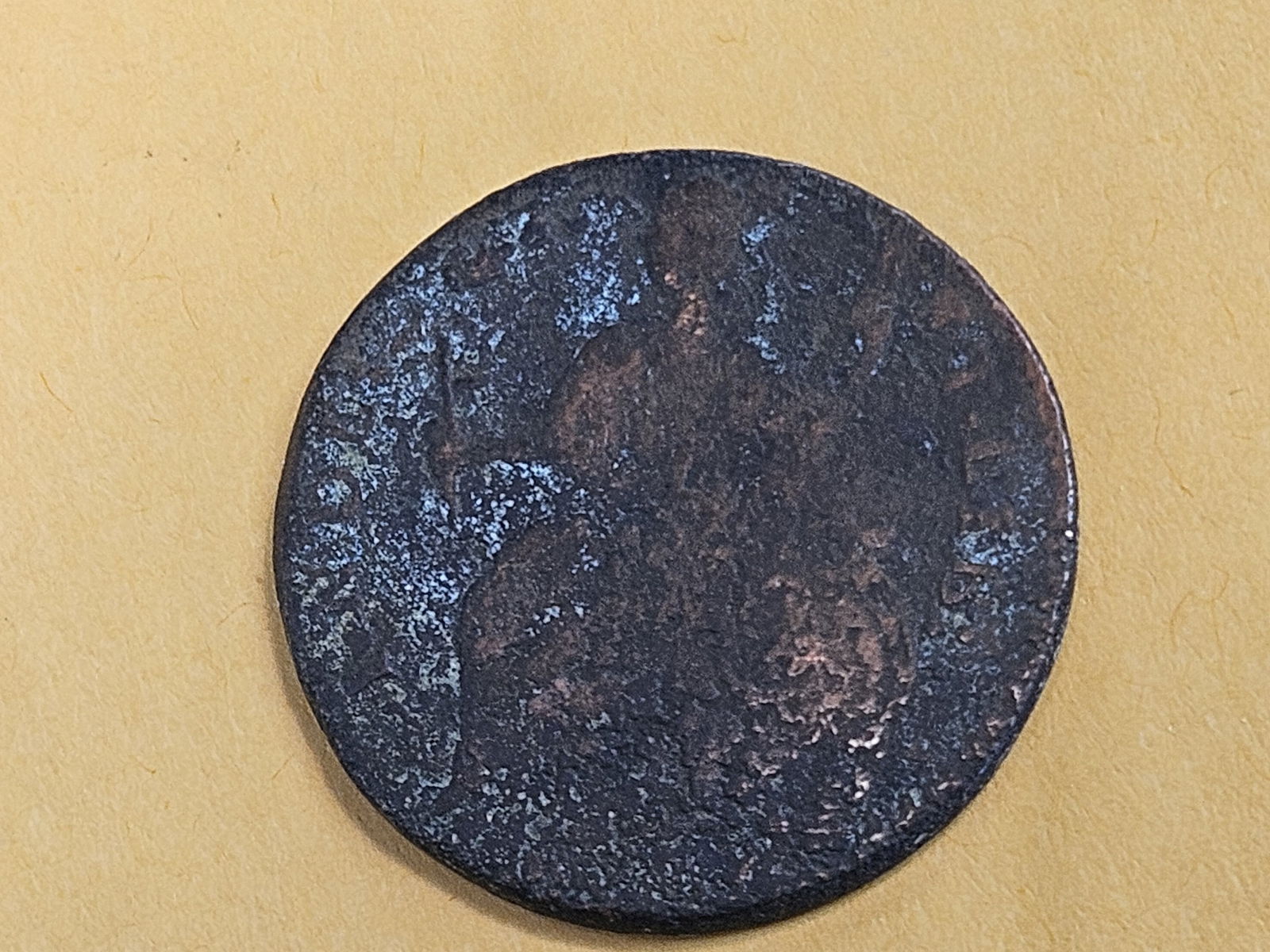 COLONIAL! 1787 Connecticut copper Half Penny - 6