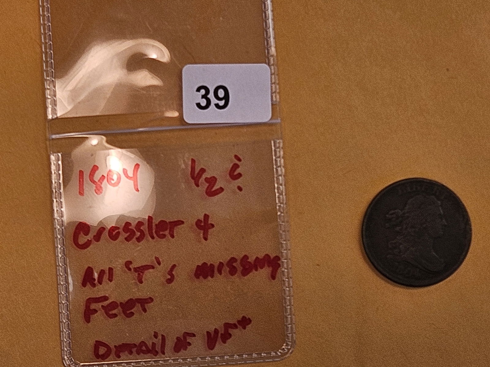 1804 Draped Bust Half Cent in Very Fine plus - 2