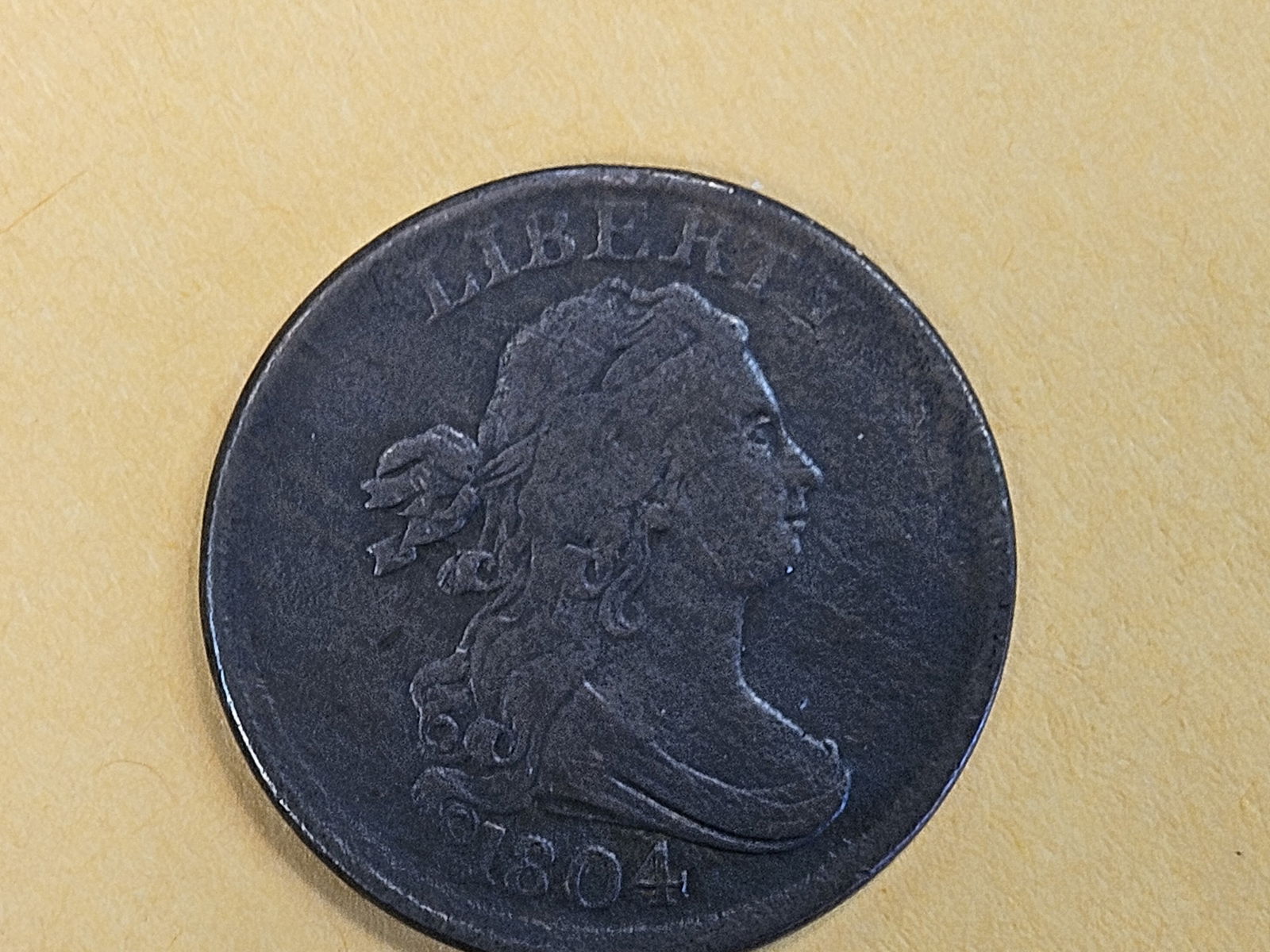 1804 Draped Bust Half Cent in Very Fine plus - 4