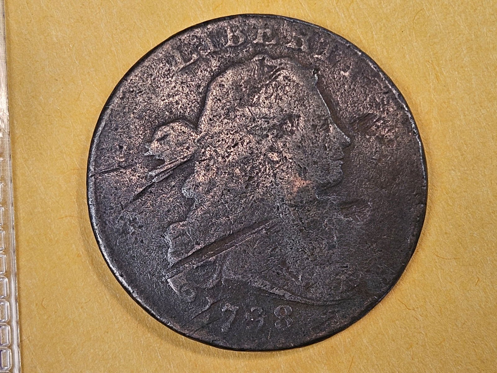 1798 Draped Bust Large Cent in Very Good - details - 3