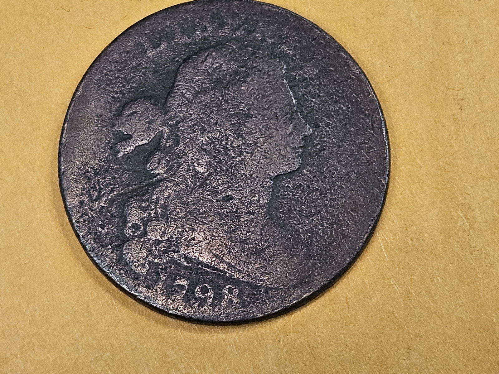 1798 Draped Bust Large Cent in Good (1 of 4)