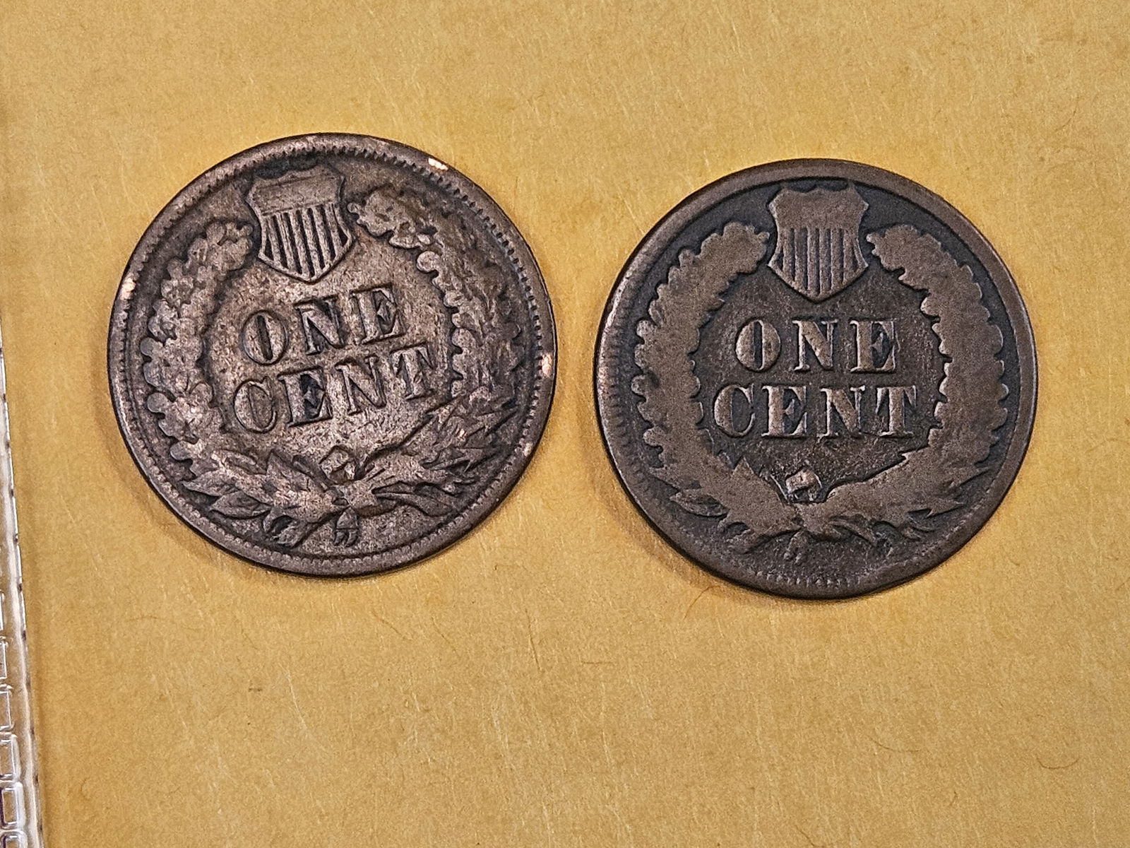 Two Better Date Indian Cents in Very Good to Fine - 4